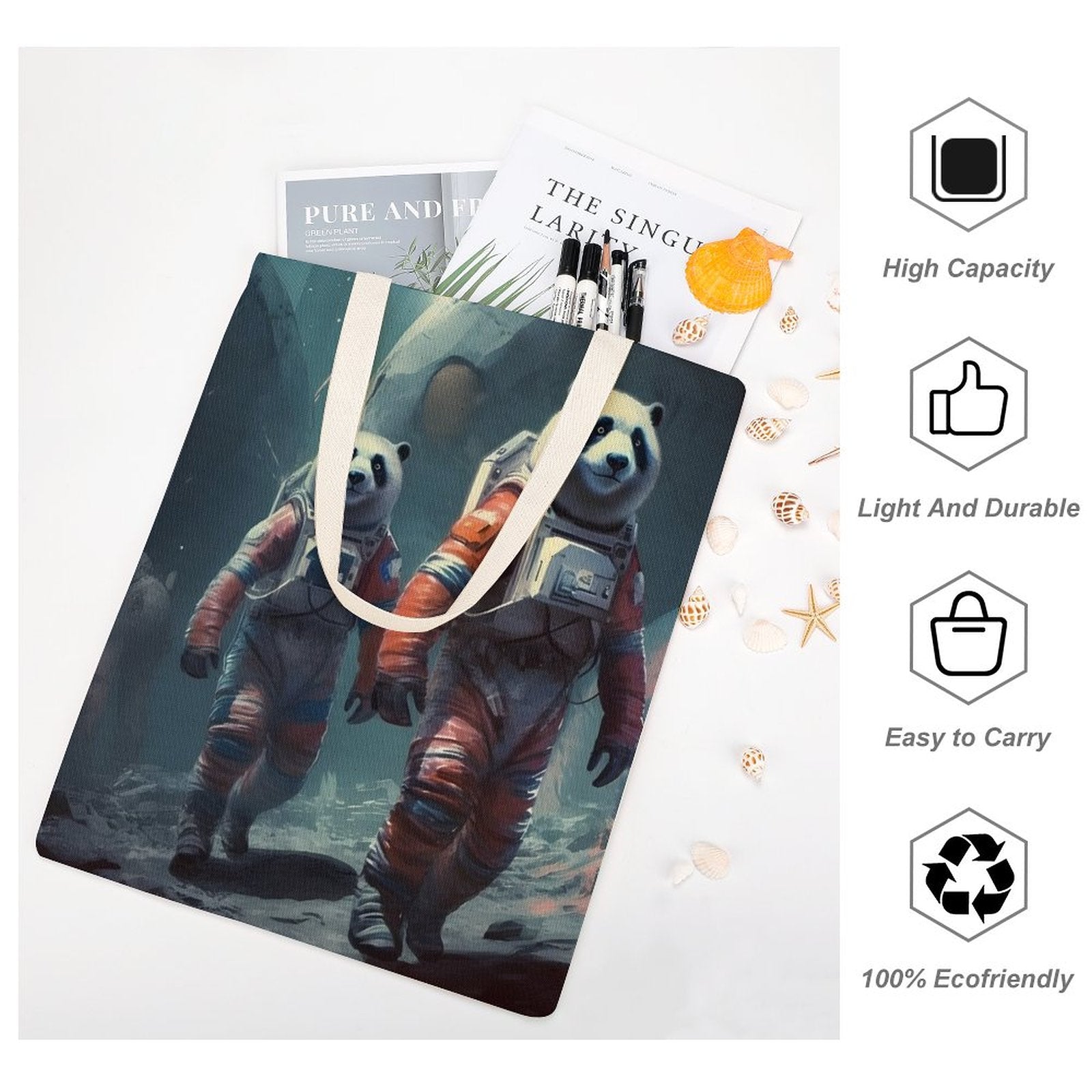Canvas Tote Bag Double SolarLab_Panda_astronauts_walk_on_the_moon__Cyberpunk_futuristi_0052be16-5f1c-4b15-8cb2-80330655148e Style-29 38×41cm normal-online-PERSONAL DESIGN