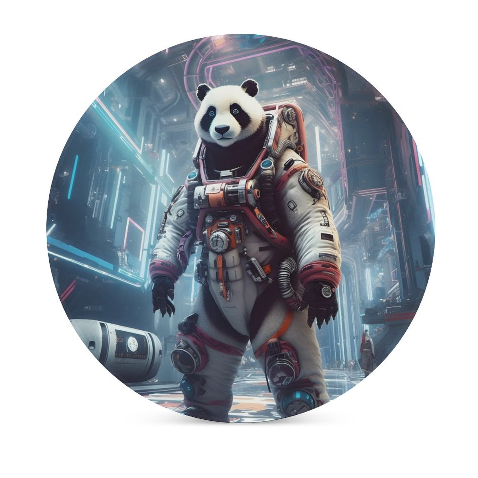 Ceramic Coasters (Round) SolarLab_a_Panda_astronaut_walk_on_the_space_rocket_Cyberpunk_f_6aa28c47-6dfa-4eec-a240-3d5529ab2e65 normal-online-PERSONAL DESIGN