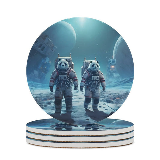 Ceramic Coasters (Round) SolarLab_Panda_astronauts_walk_on_the_moon__Cyberpunk_futuristi_f6c4f1ee-ea0b-4626-8637-deb16437da8c normal-online-PERSONAL DESIGN
