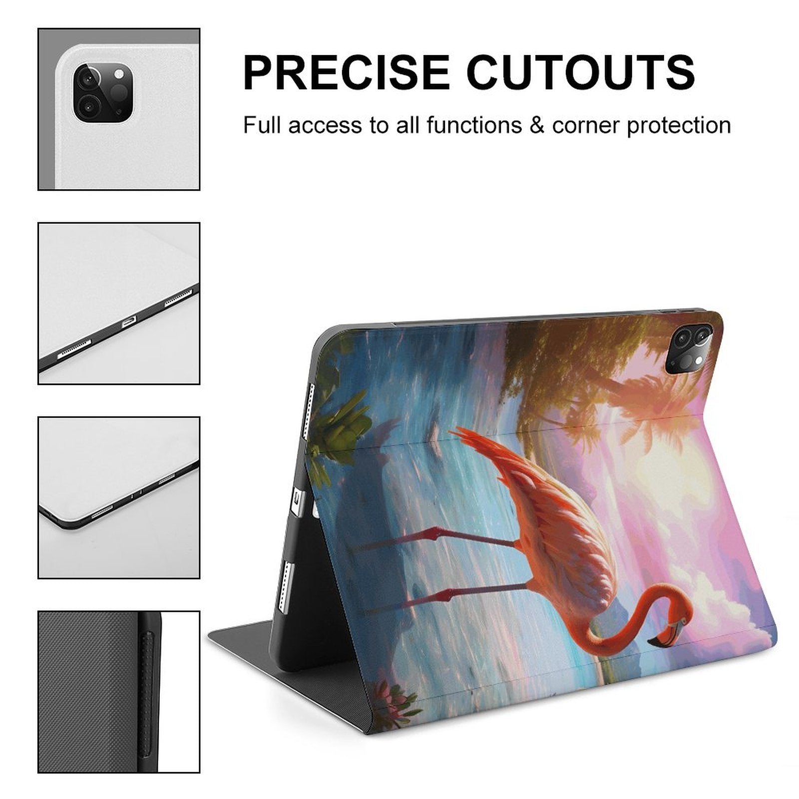 The Ipad Pen Slot Case Flamingos_001 normal-online-PERSONAL DESIGN