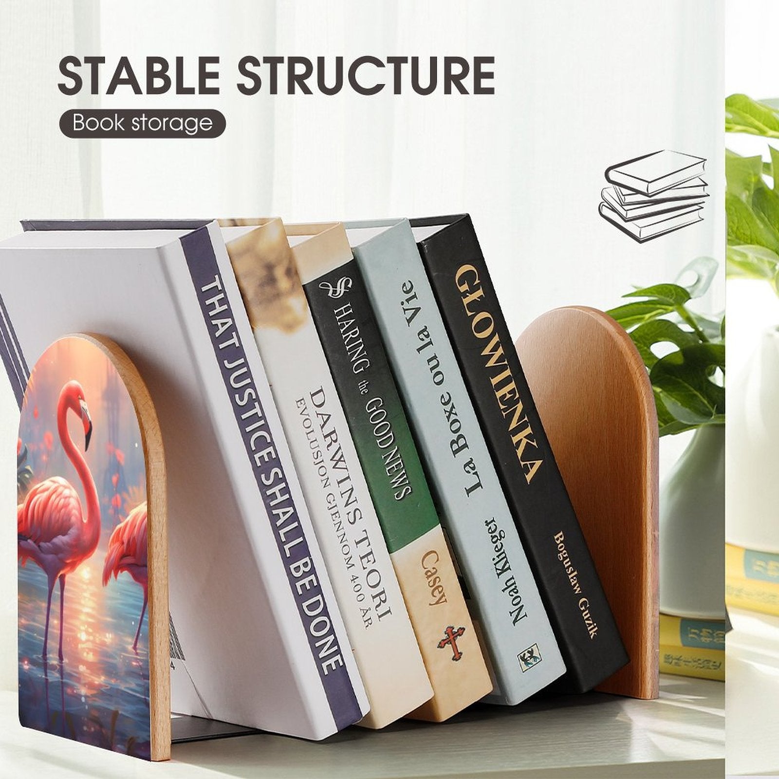 Bookends SolarLab_flamingos_tropical_plant_sea_island_sunlight_art_deco__4e118863-316f-4eaf-bd57-0aab99f030bf Style-6 One Size normal-online-PERSONAL DESIGN