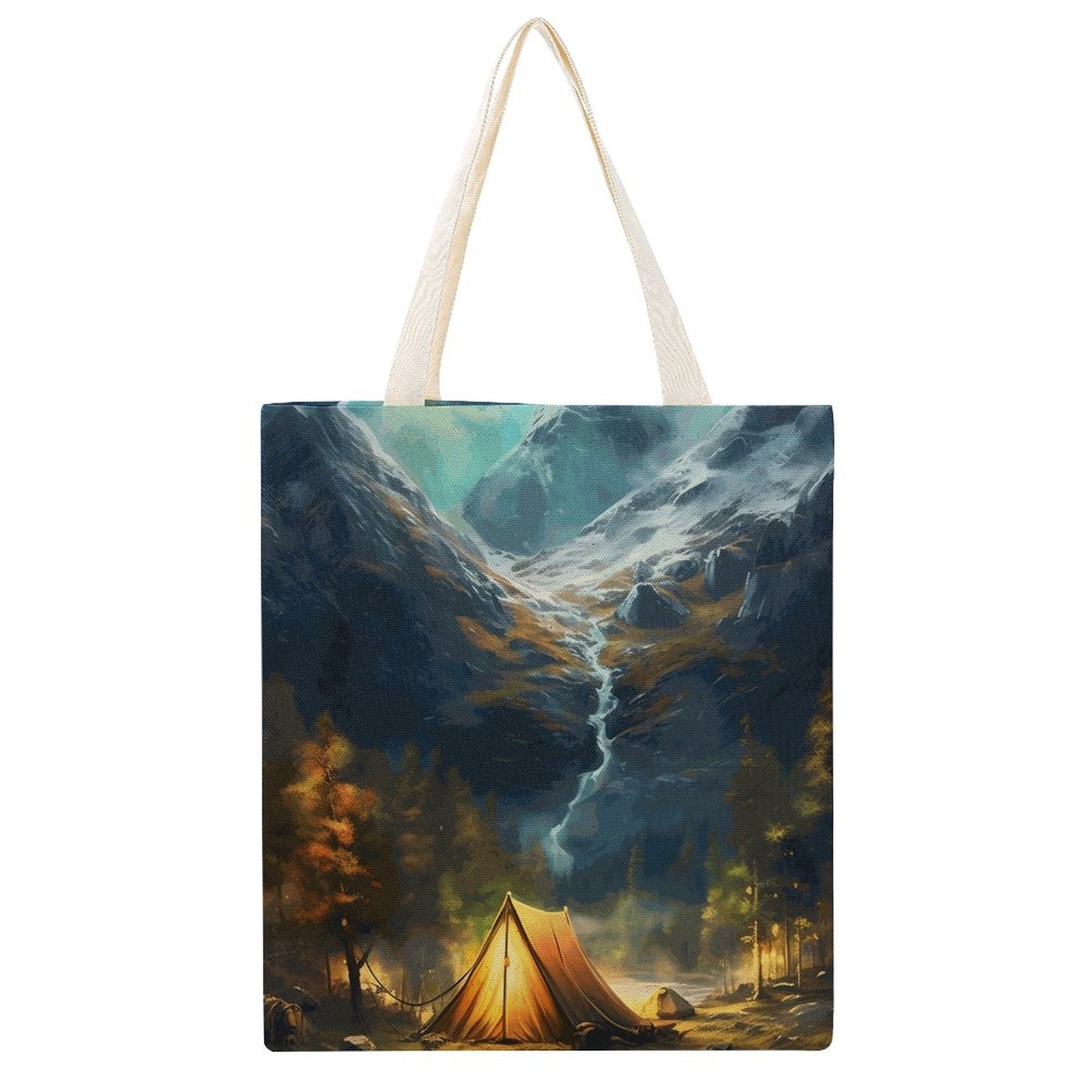 Canvas Tote Bag Double SolarLab_Norwegian_aurora_spring_mountains_forests_rivers_tents_5c5c73a4-6532-4372-b600-531d14aaeff3 Style-8 38×41cm normal-online-PERSONAL DESIGN