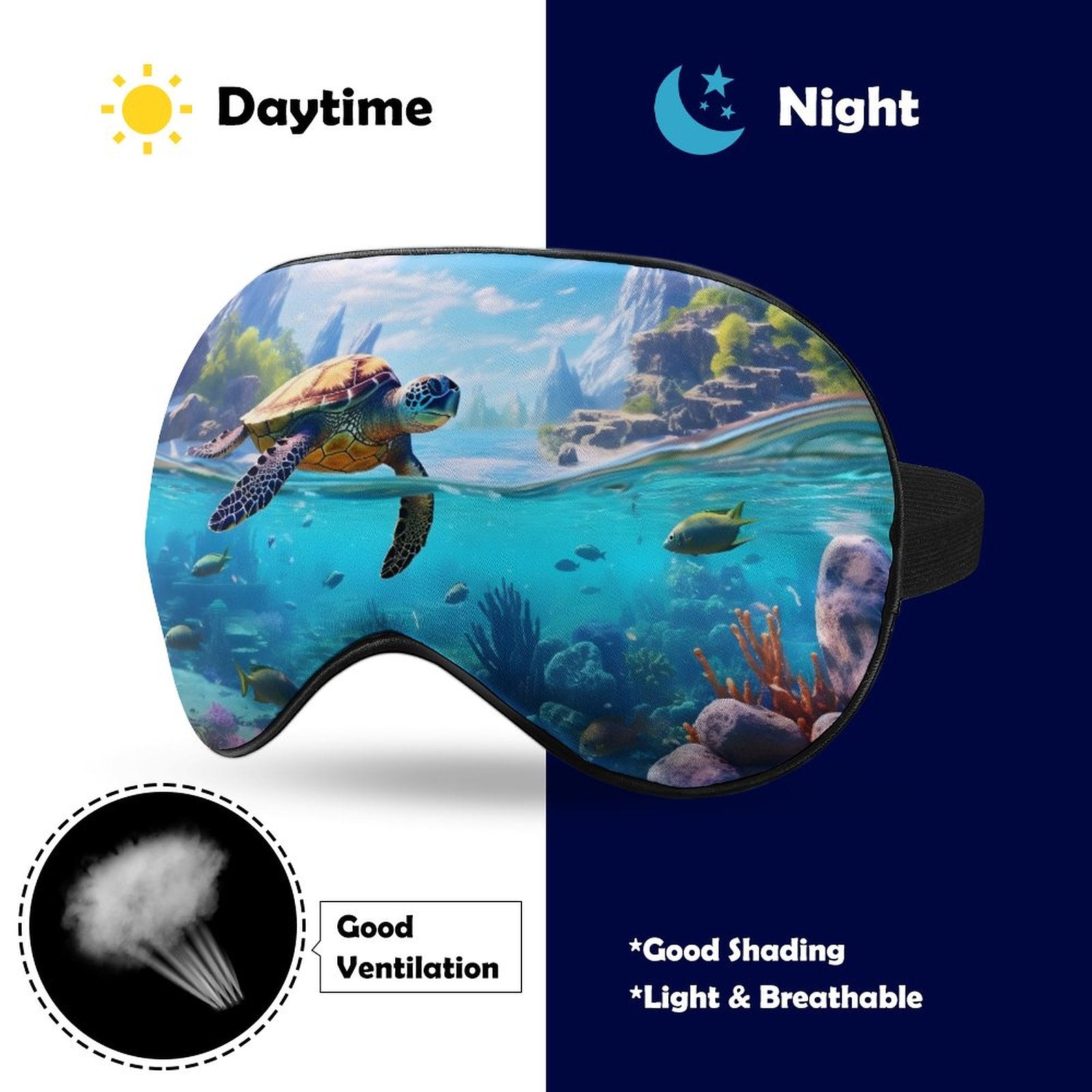 Sleep Mask Sea Turtles HSM01C004 normal-online-PERSONAL DESIGN