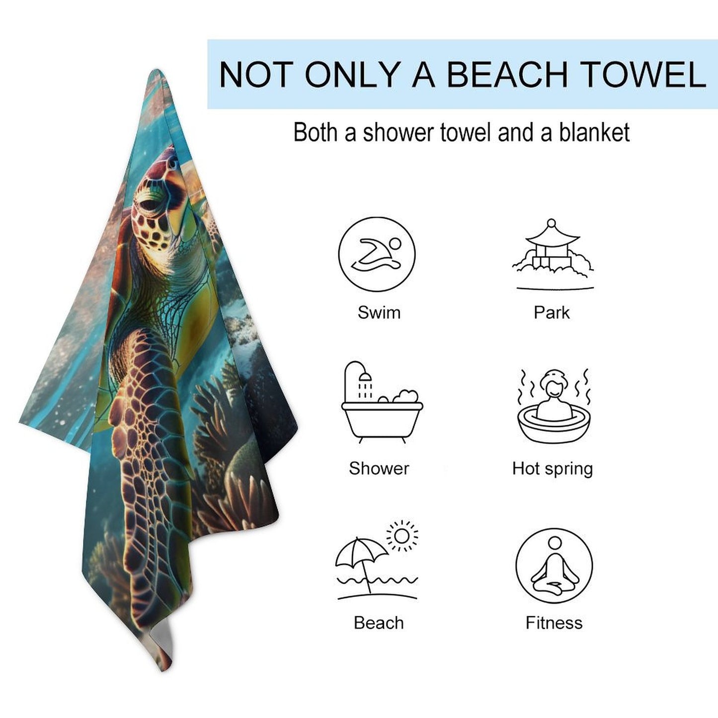 Beach Towel SolarLab_Sea_turtles_tropical_sea_island_sunlight_hyper-detail__f51f3df4-db17-400d-8a6f-7664e53448e9 Style One Size normal-online-PERSONAL DESIGN