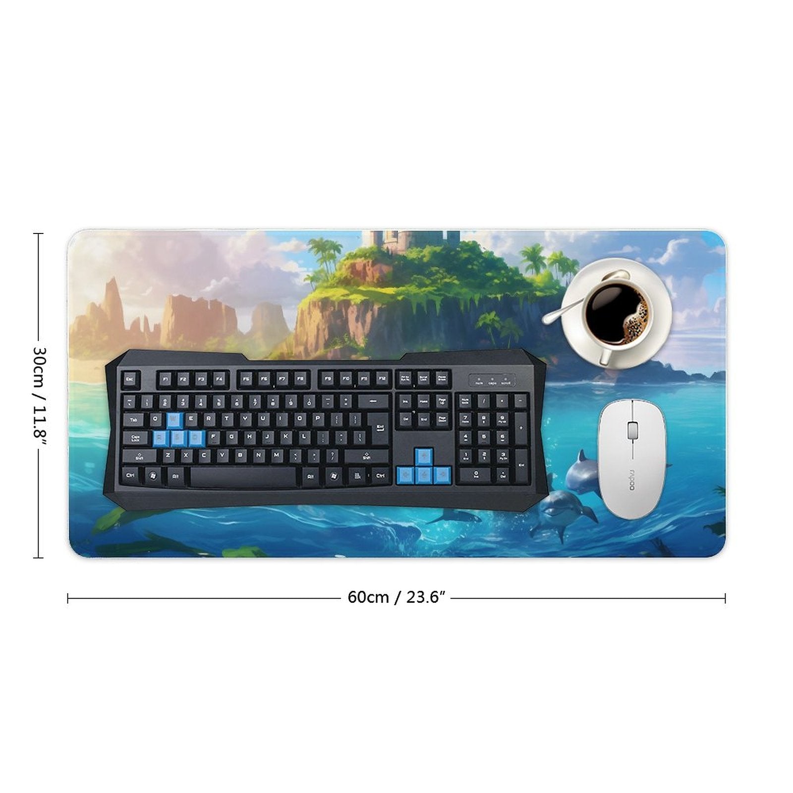Desk Mat SolarLab_Dolphins_tropical_sea_island_sunlight_fantasy_stock_il_fcec8005-dae5-4c03-8fbd-f778649c18b4 normal-online-PERSONAL DESIGN
