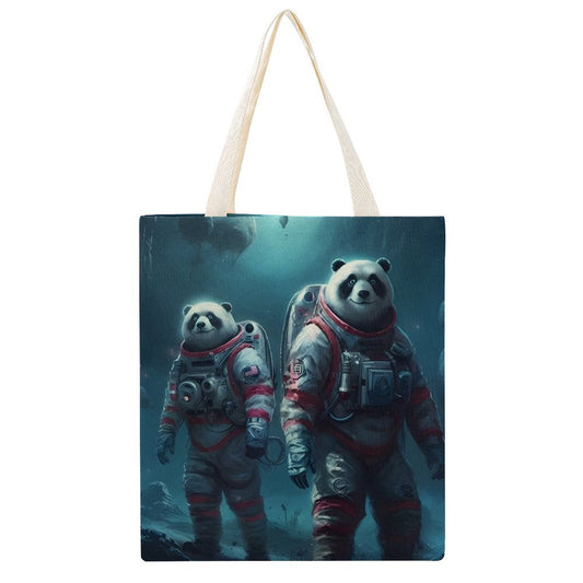 Canvas Tote Bag Double SolarLab_Panda_astronauts_walk_on_the_moon__Cyberpunk_futuristi_e1ed713e-4ffb-4da3-b0c4-aaf2946e71b0 Style-27 38×41cm normal-online-PERSONAL DESIGN