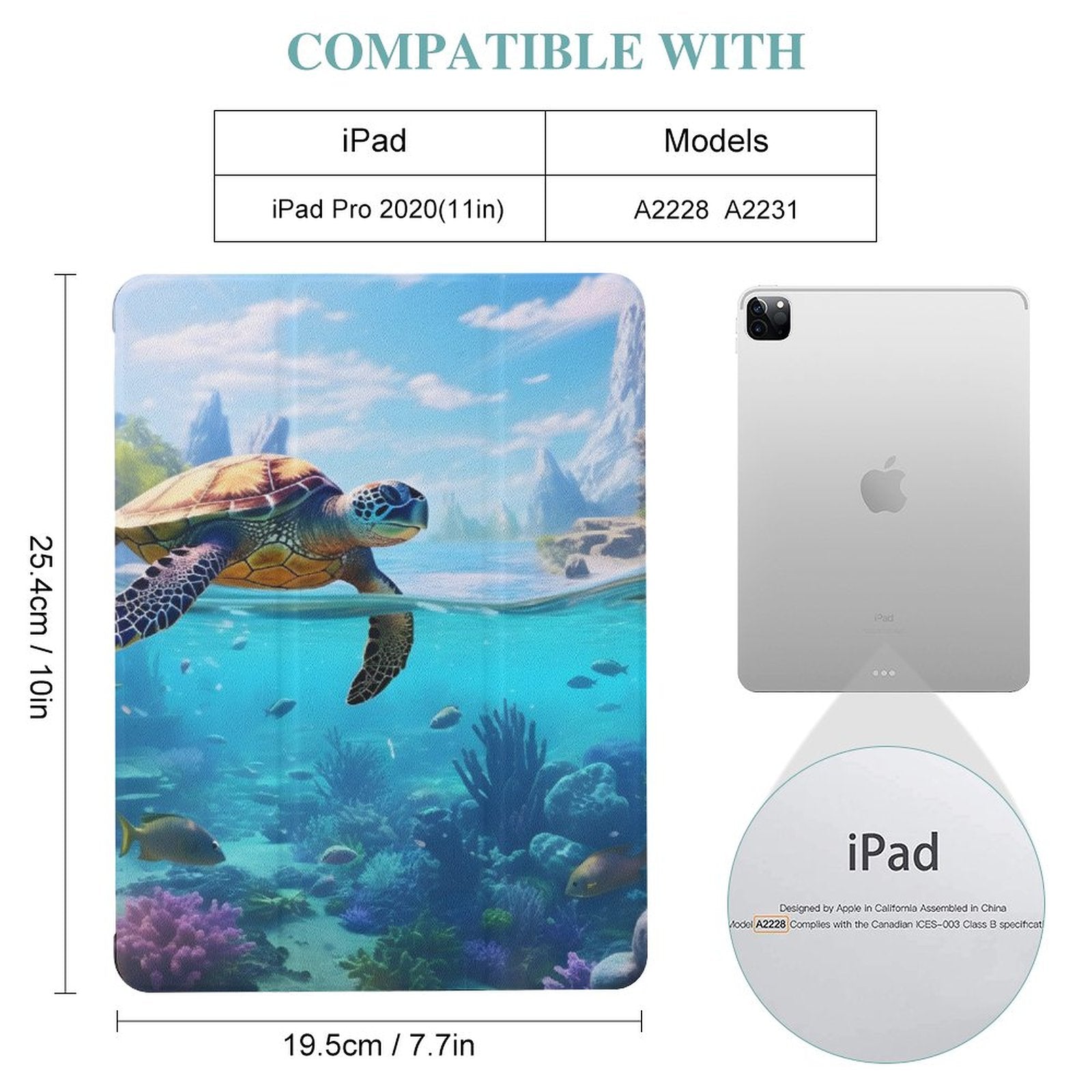 The Ipad Pen Slot Case SolarLab_Sea_turtles_tropical_sea_island_sunlight_hyper-detail__65df3ce3-5f7c-49b3-937e-af866806c8be normal-online-PERSONAL DESIGN