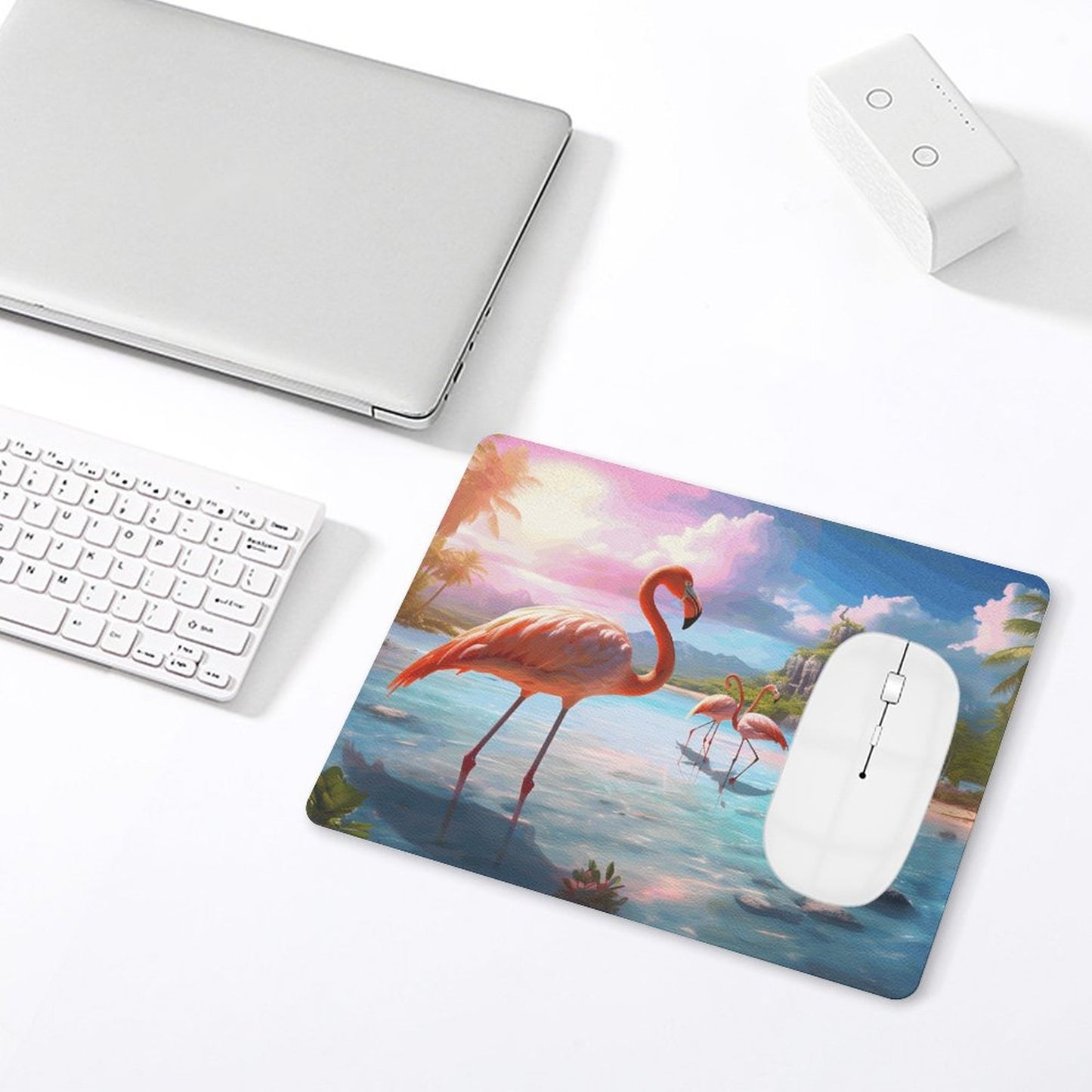 Leather Mouse Pad Flamingos_001 Style One Size normal-online-PERSONAL DESIGN
