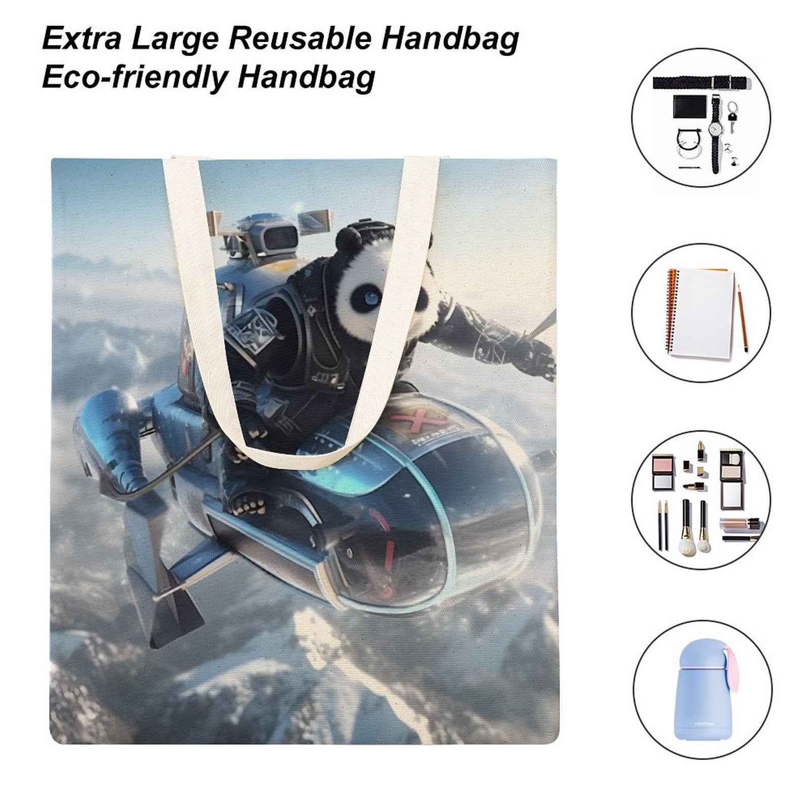 Canvas Tote Bag Double SolarLab_a_Panda_pilot_fly_a_super_helicopter_in_the_sky_on_sno_7f0e8b2a-91c1-46ab-afd0-5bf9e28ffb14 Style 38×41cm normal-online-PERSONAL DESIGN