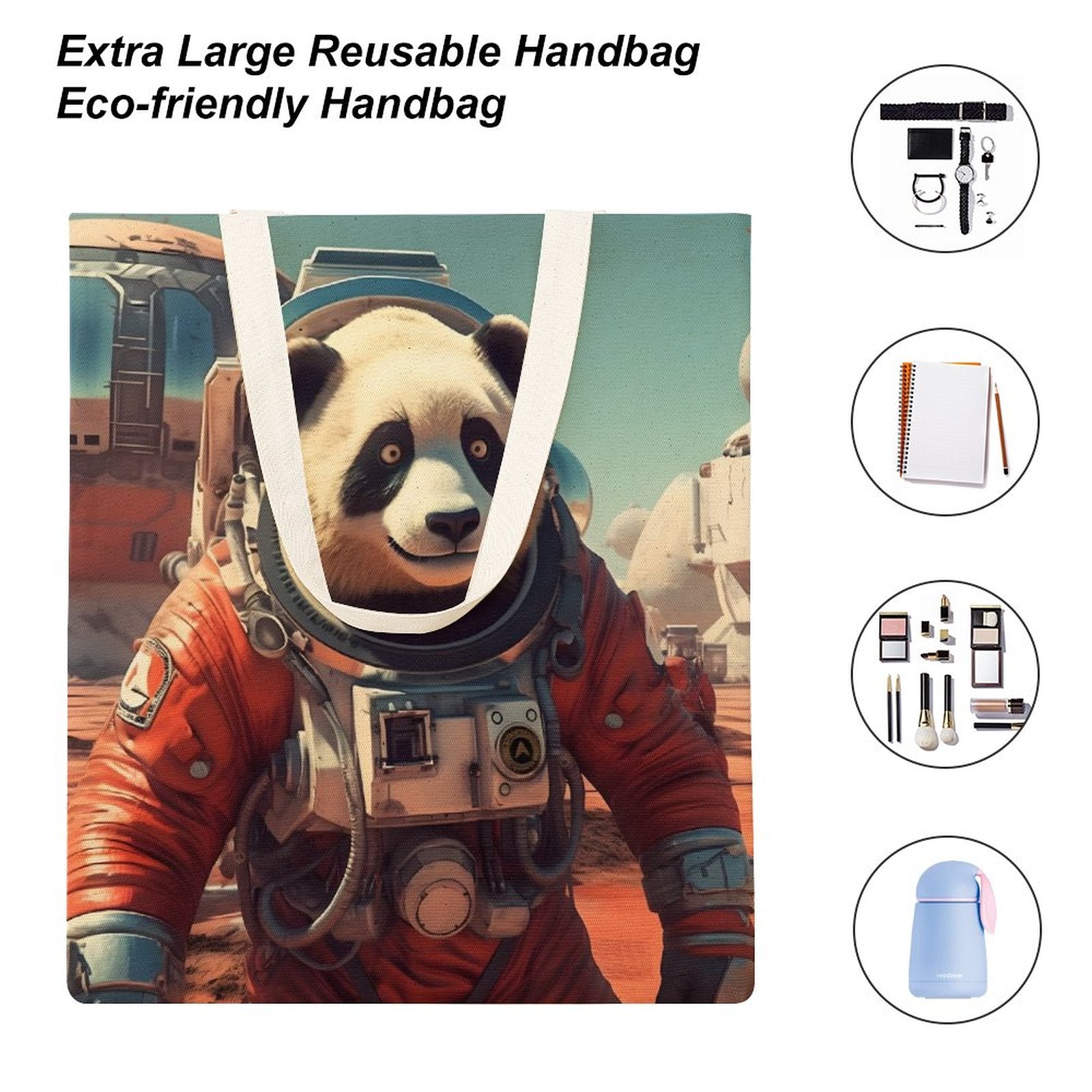 Canvas Tote Bag Double SolarLab_a_Panda_astronaut_walk_on_the_Mars_spaceship_sci-fi_pu_793a70ab-82ca-4501-88c6-6cc9c3220406 Style-34 38×41cm normal-online-PERSONAL DESIGN
