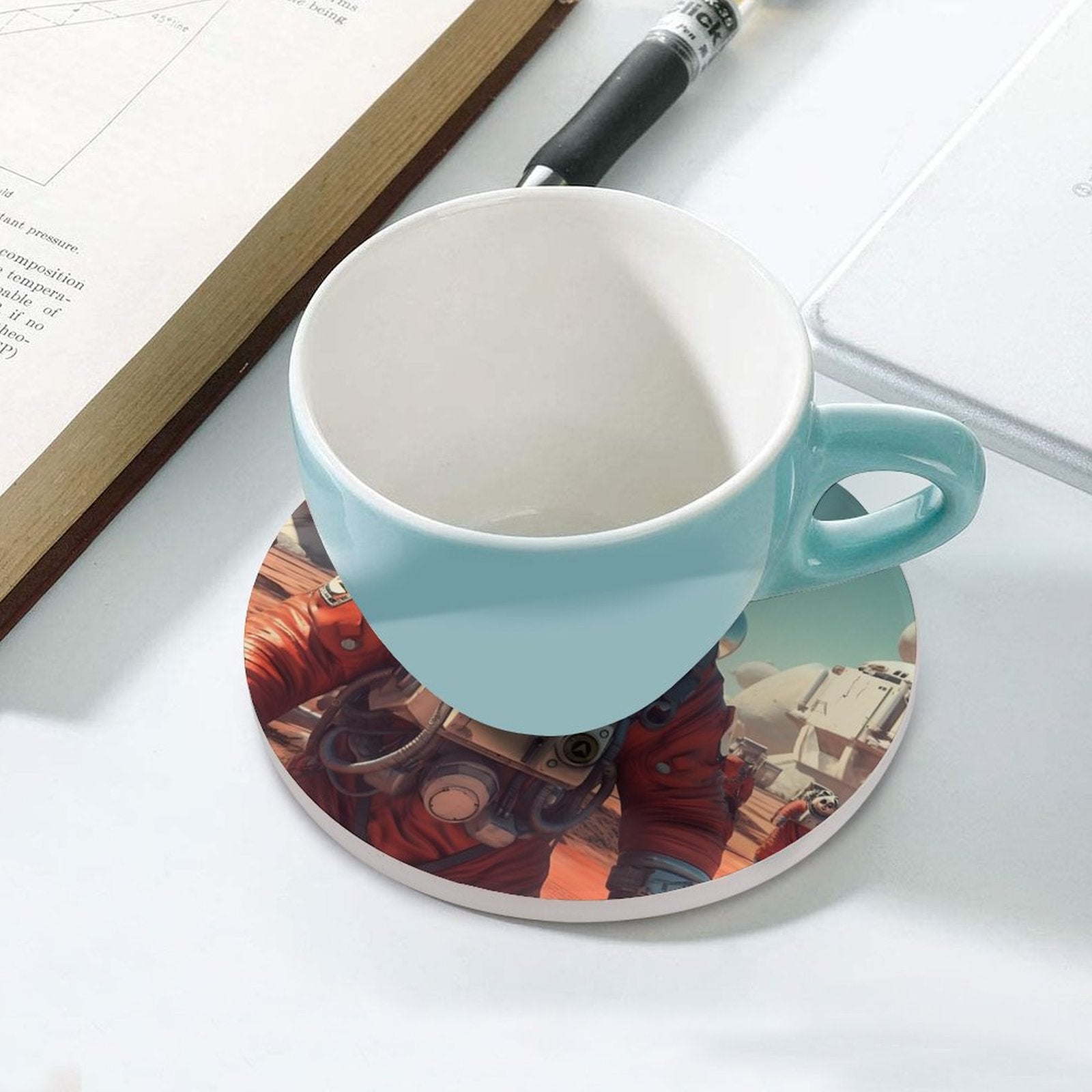 Ceramic Coasters (Round) SolarLab_a_Panda_astronaut_walk_on_the_Mars_spaceship_sci-fi_pu_793a70ab-82ca-4501-88c6-6cc9c3220406 normal-online-PERSONAL DESIGN