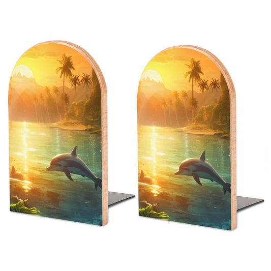 Bookends SolarLab_Dolphins_tropical_sea_island_sunlight_fantasy_stock_il_a1e3c590-502d-47a3-b8a0-58084a7f2d16 Style-11 One Size normal-online-PERSONAL DESIGN