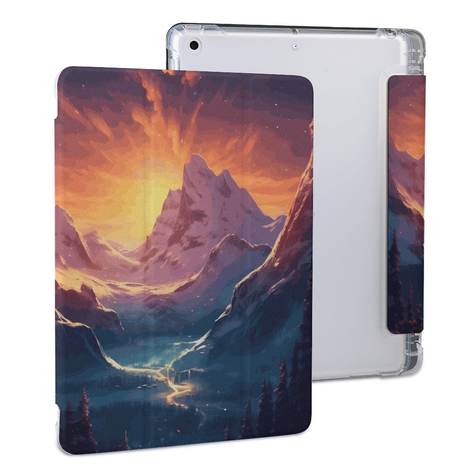 The Ipad Pen Slot Case SolarLab_Norwegian_aurora_winter_mountains_forests_hyper-detail_a7427f32-3528-4890-abde-0738f38c252c normal-online-PERSONAL DESIGN