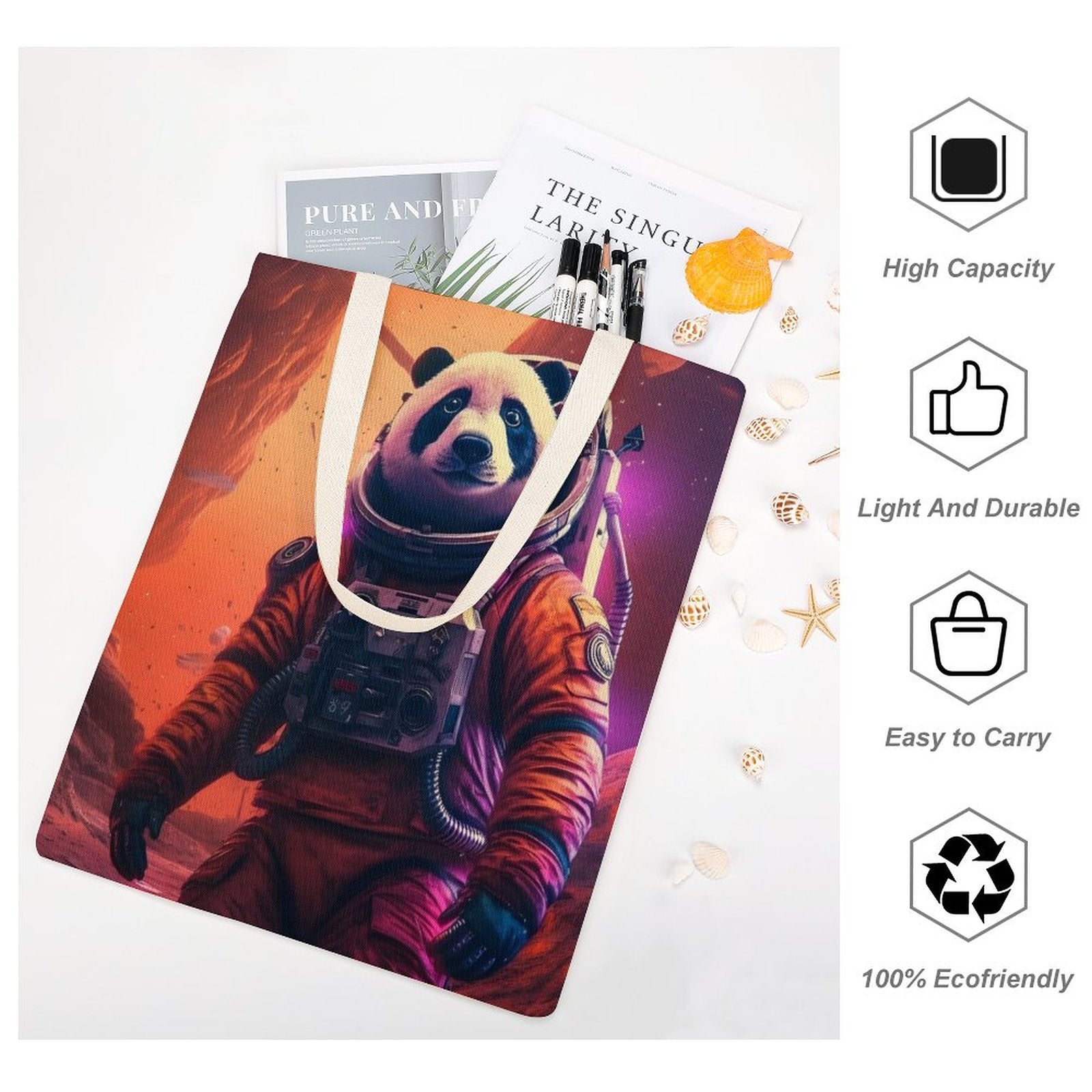 Canvas Tote Bag Double SolarLab_a_Panda_astronaut_walk_on_the_Mars_spaceship_Cyberpunk_e2ab4124-d37f-4030-8cc7-141a47bbb18d Style 38×41cm normal-online-PERSONAL DESIGN