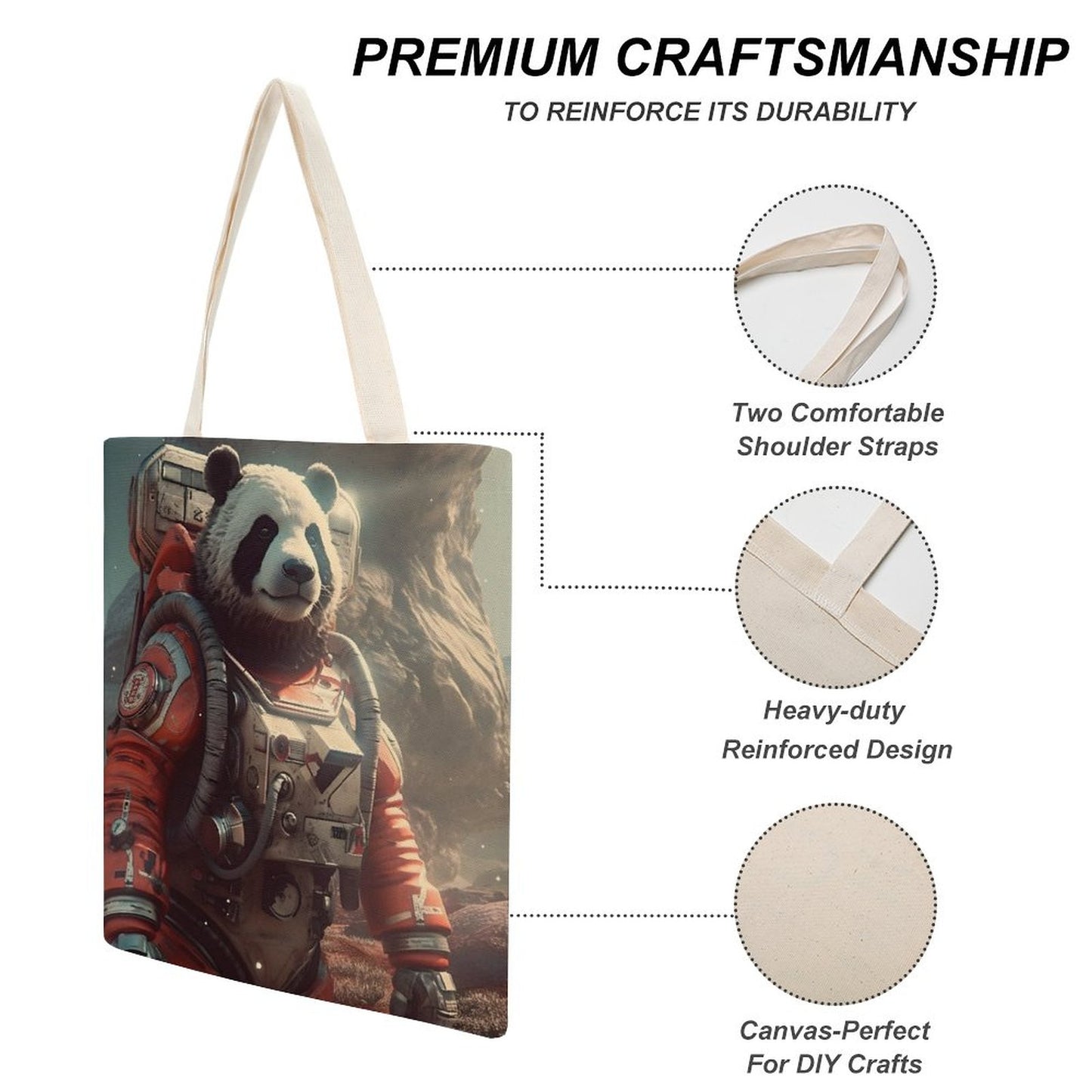 Canvas Tote Bag Double SolarLab_a_Panda_astronaut_walk_on_the_Mars_spaceship_sci-fi_pu_733438a8-767e-4923-9f27-a755fad1349c Style-35 38×41cm normal-online-PERSONAL DESIGN