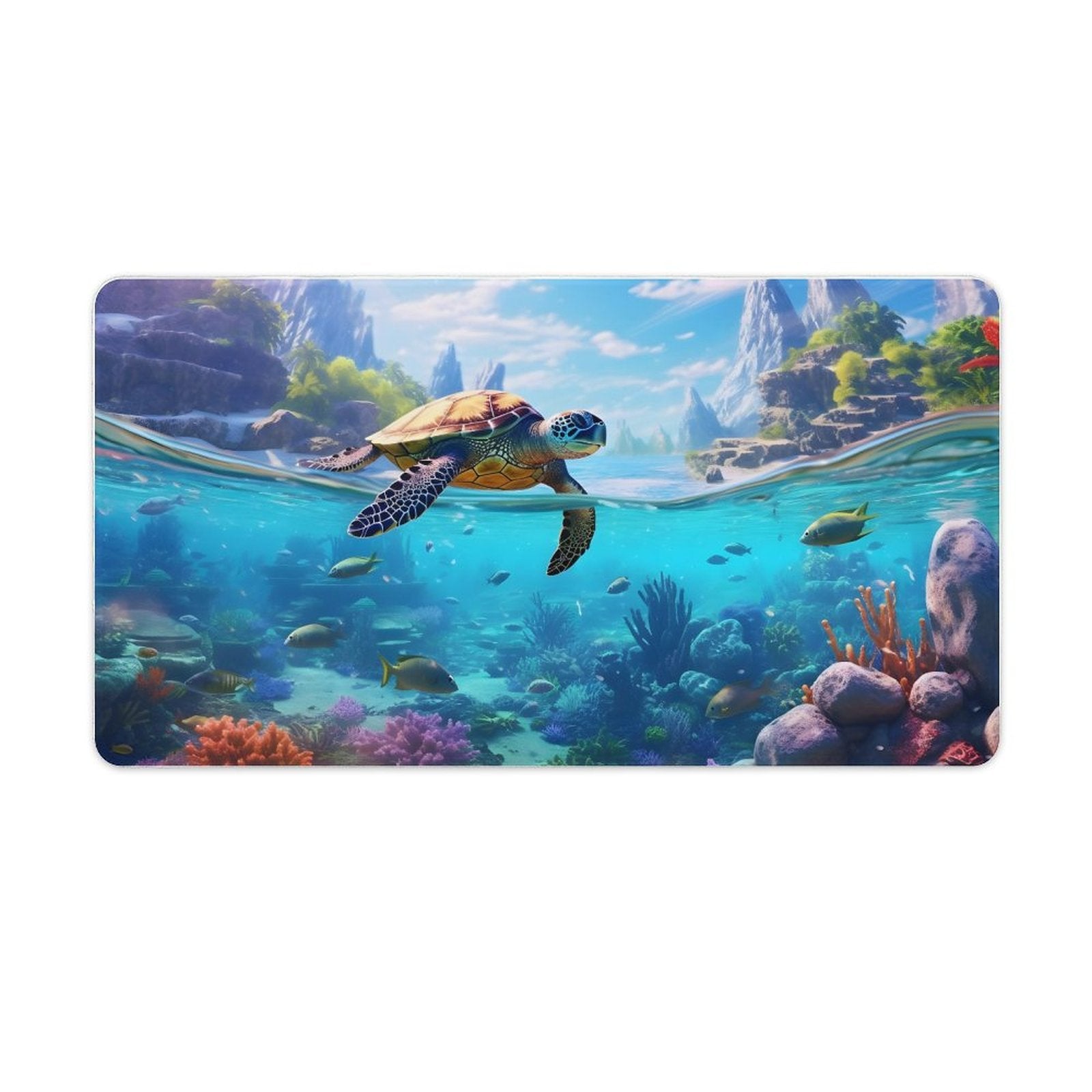 Desk Mat SolarLab_Sea_turtles_tropical_sea_island_sunlight_hyper-detail__65df3ce3-5f7c-49b3-937e-af866806c8be normal-online-PERSONAL DESIGN