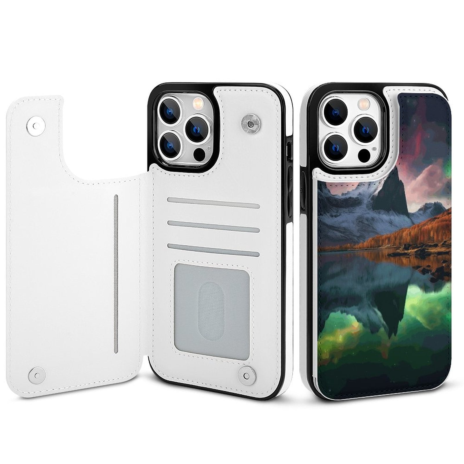 Mobile Phone Case for Apple IPhone 14 SolarLab_Norwegian_aurora_autumn_mountains_forests_lake_hyper-d_fd6b31eb-d54c-4ac7-9098-1bd7b0c69e9a normal-online-PERSONAL DESIGN