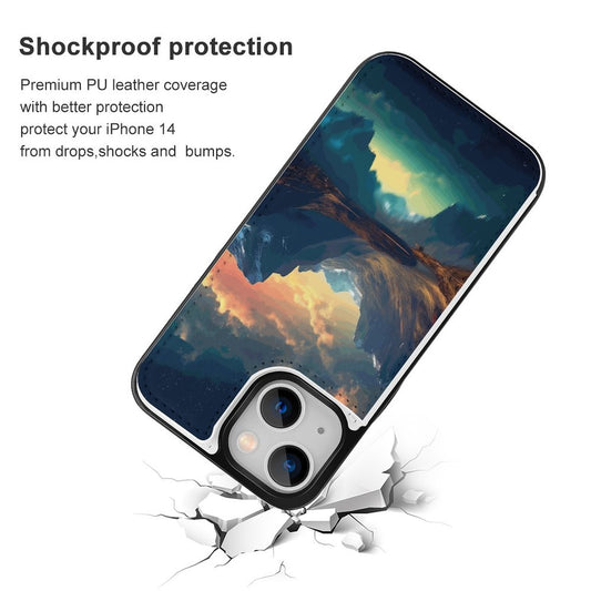 Mobile Phone Case for Apple IPhone 14 SolarLab_Norwegian_aurora_summer_mountains_forests_hyper-detail_b24d068a-fdf6-4546-a8c1-9a8ab663bddf normal-online-PERSONAL DESIGN