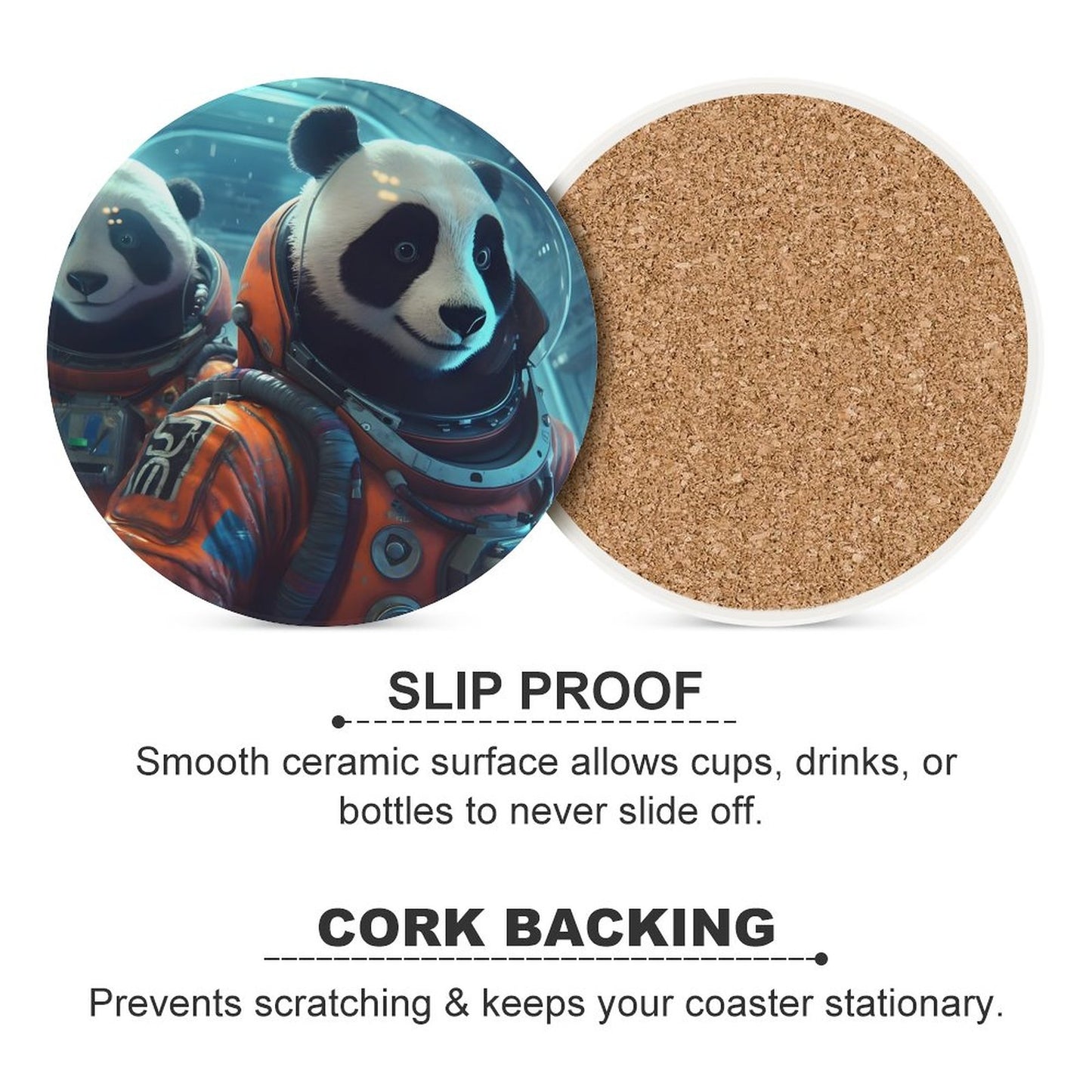Ceramic Coasters (Round) SolarLab_Two_panda_astronauts_piloted_a_spaceship_from_Earth_to_219bb91d-8ff7-4813-8efa-fdf504001a79 normal-online-PERSONAL DESIGN