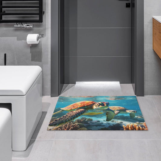 Crystal velvet carpet sea turtles htc01a010 - iTopMax