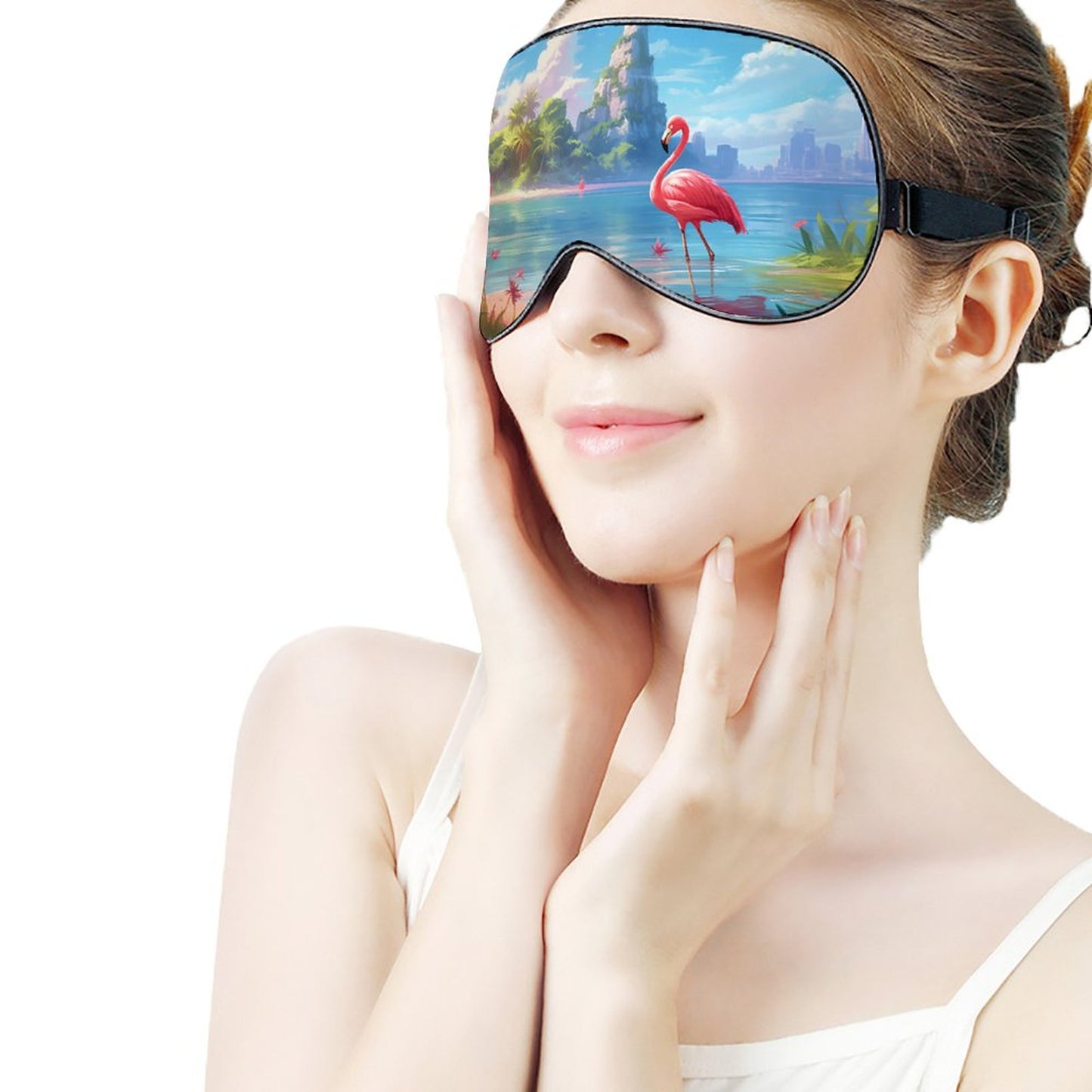 Sleep Mask Flamingos HSM01A014 normal-online-PERSONAL DESIGN