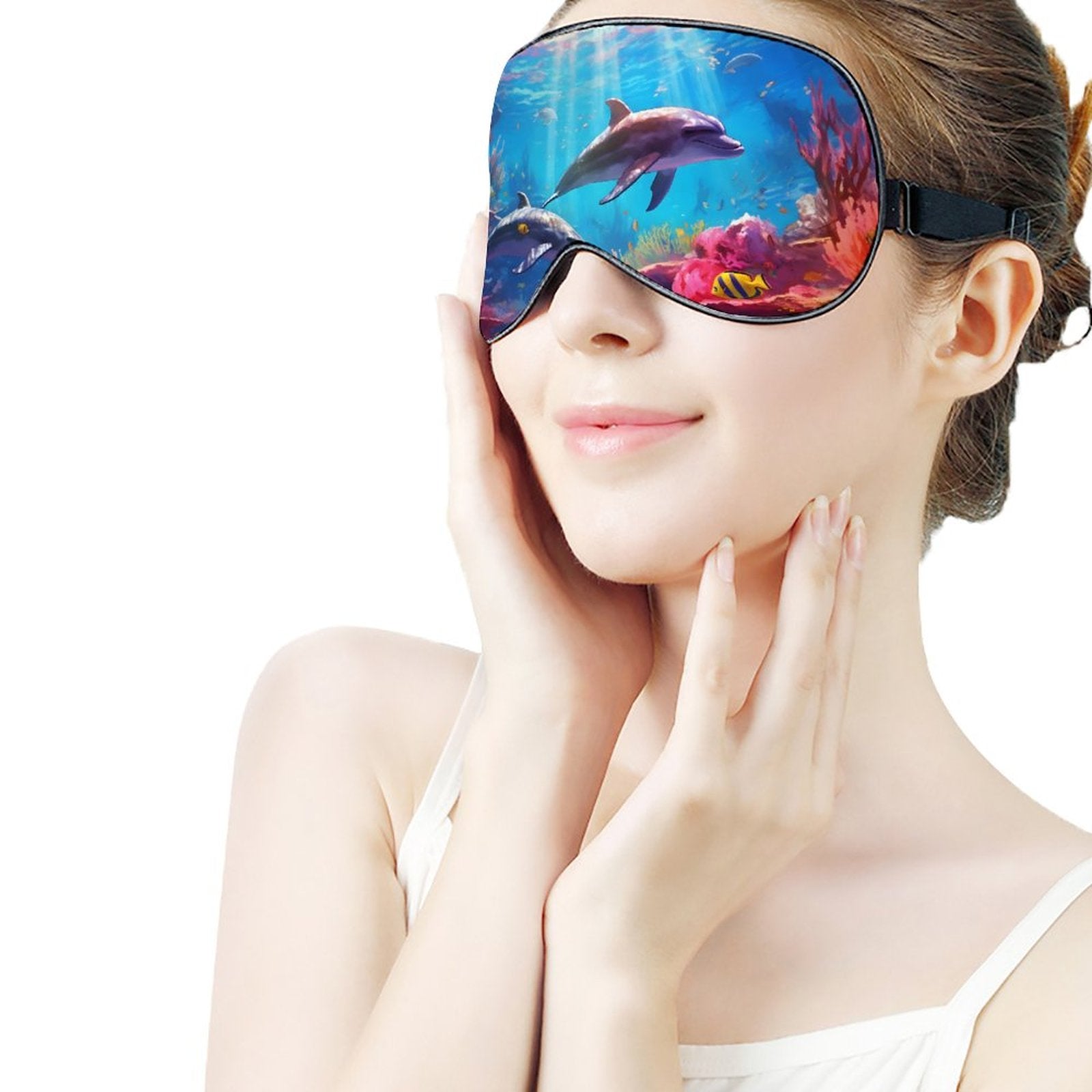 Sleep Mask Dolphins HSM01B001 normal-online-PERSONAL DESIGN