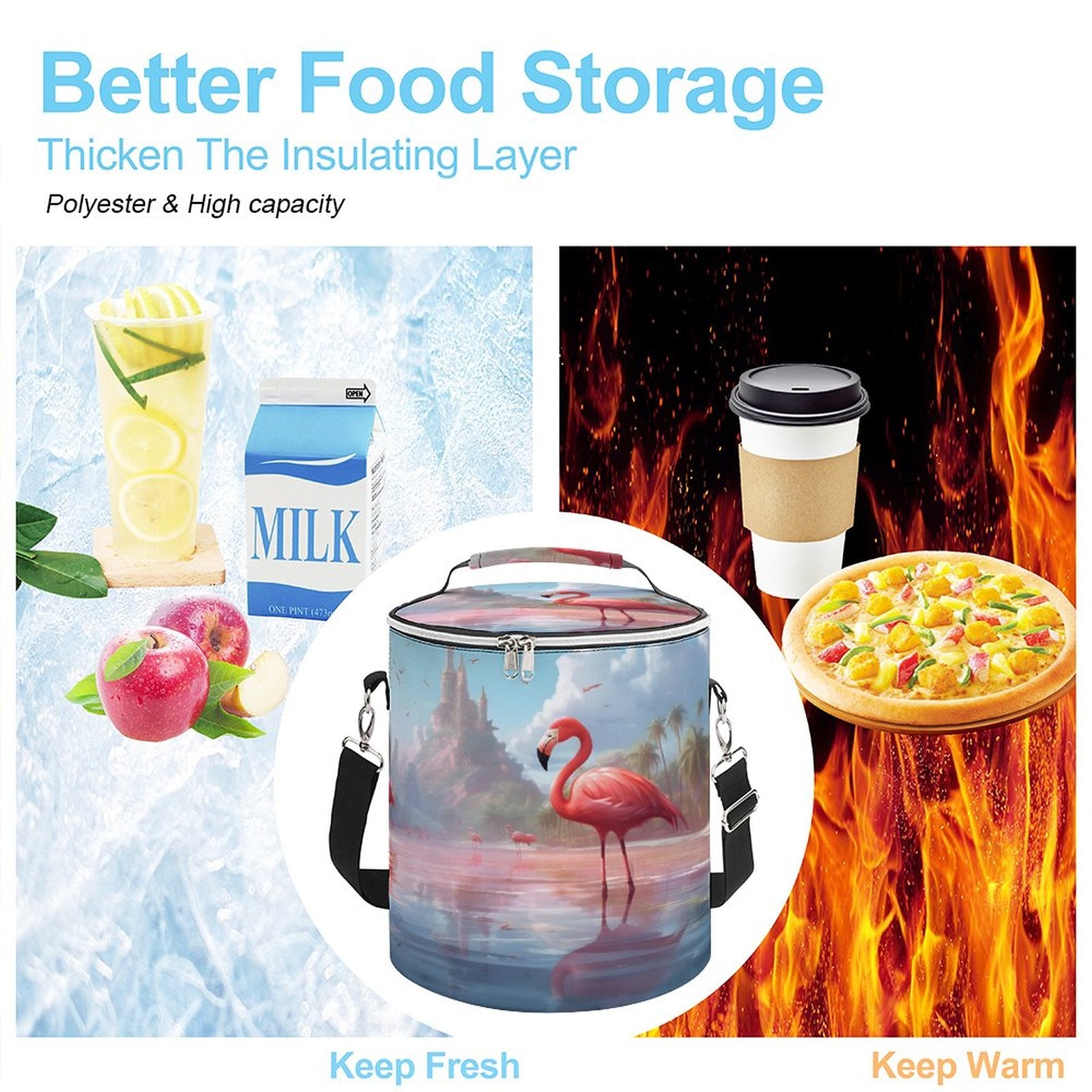 Camping Ice Pack Flamingos 009, One Size normal-online-PERSONAL DESIGN