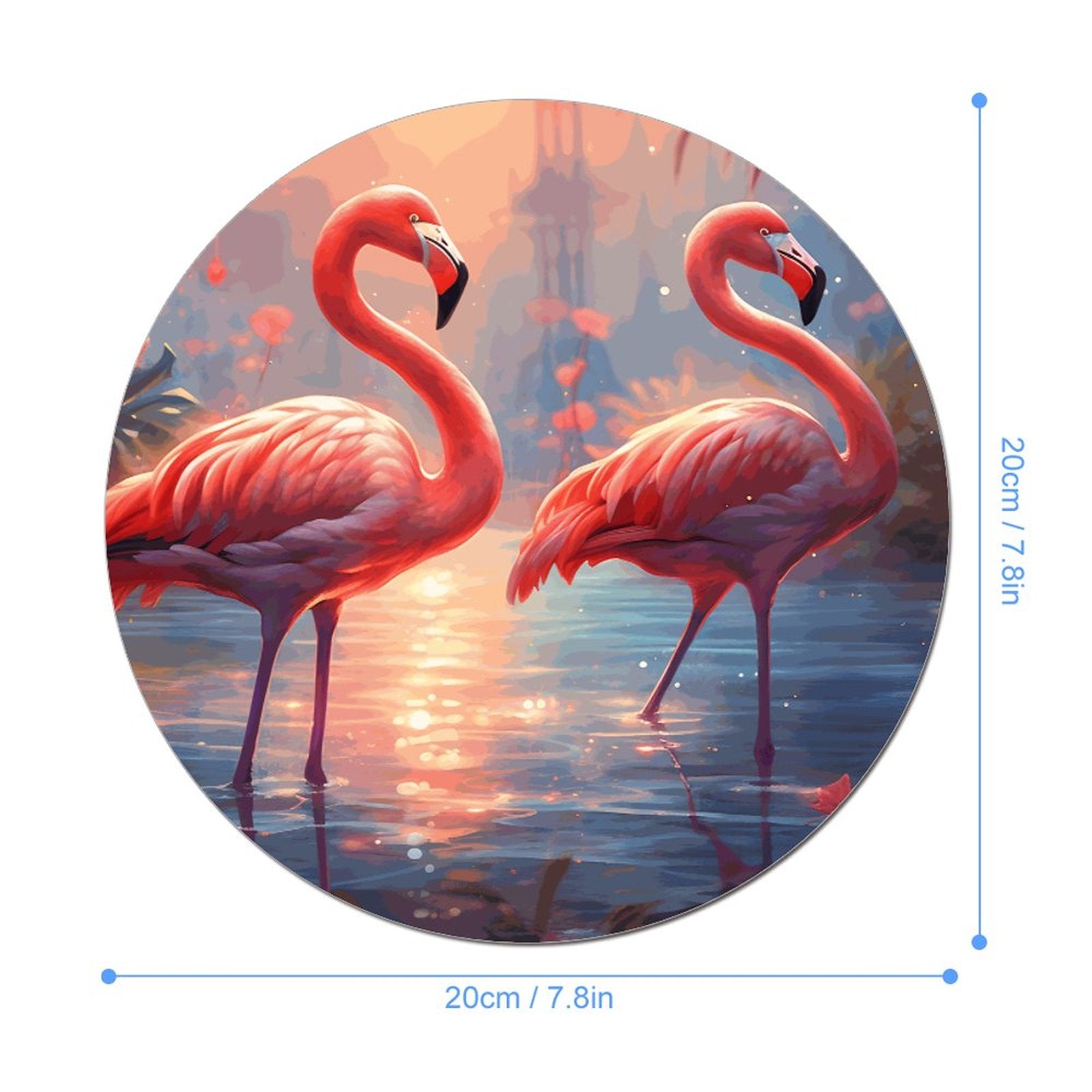 Mouse Pad Flamingos_003 Style-6 20*20cm normal-online-PERSONAL DESIGN