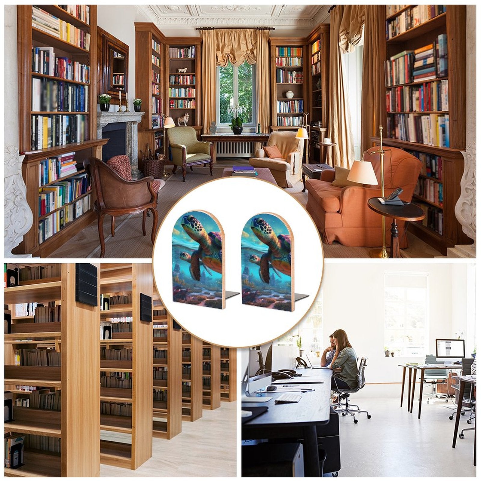 Bookends SolarLab_Sea_turtles_tropical_sea_island_sunlight_fantasy_art_d_8c17eb4f-0c33-48bc-80bd-25ce9d585c40 Style-16 One Size normal-online-PERSONAL DESIGN