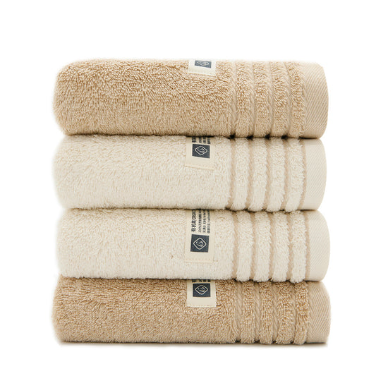 BS0003 21s Organic long staple plain cotton face towel, 2 pcs set, 2 Color FT