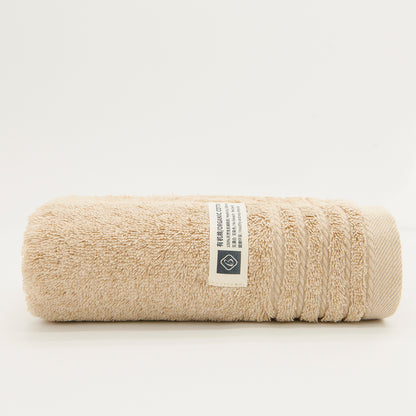 BS0003 21s Organic long staple plain cotton face towel, 2 pcs set, 2 Color FT
