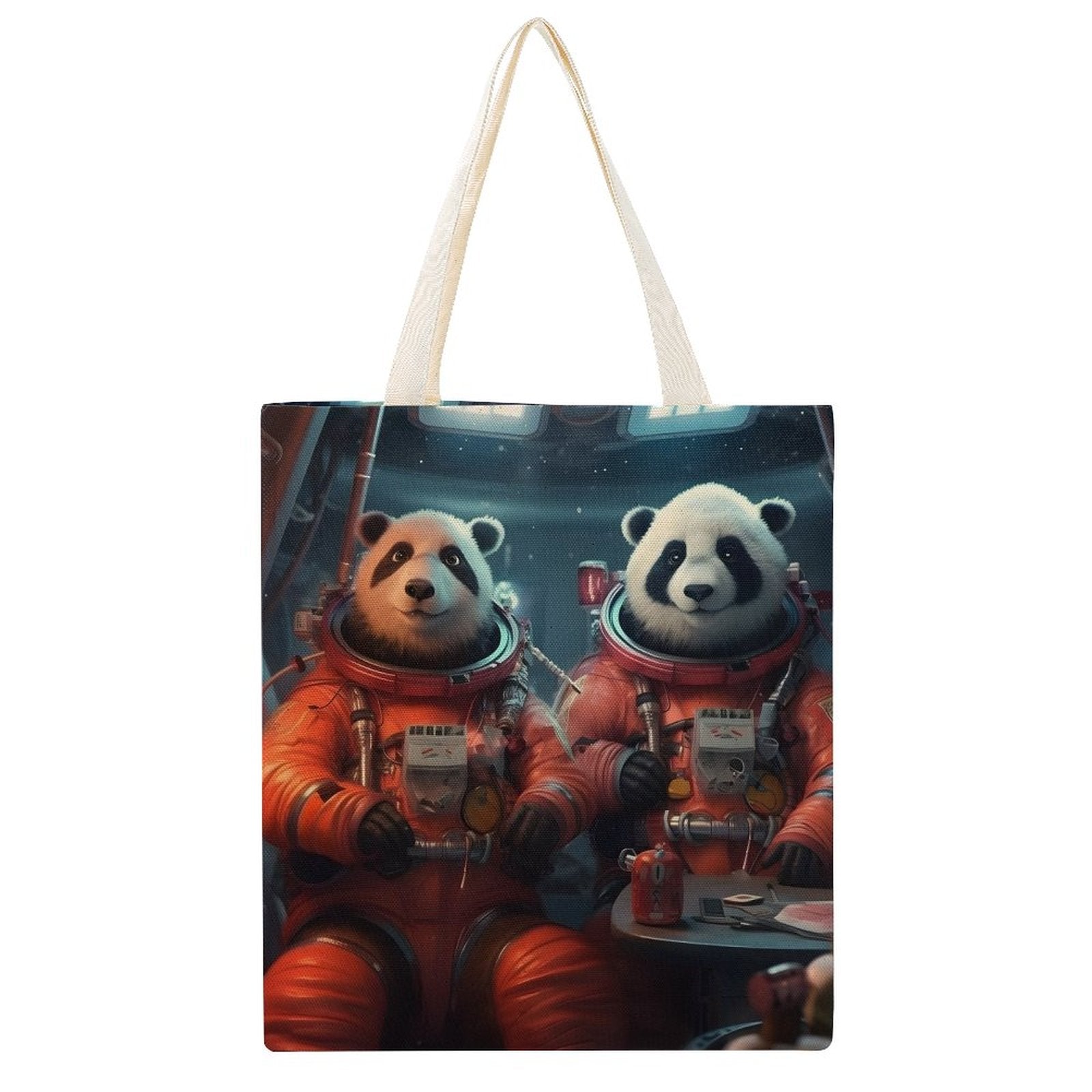 Canvas Tote Bag Double SolarLab_Two_panda_astronauts_piloted_a_spaceship_from_Earth_to_7a8942ab-78f7-47b8-a6c0-2255034acd11 Style-18 38×41cm normal-online-PERSONAL DESIGN