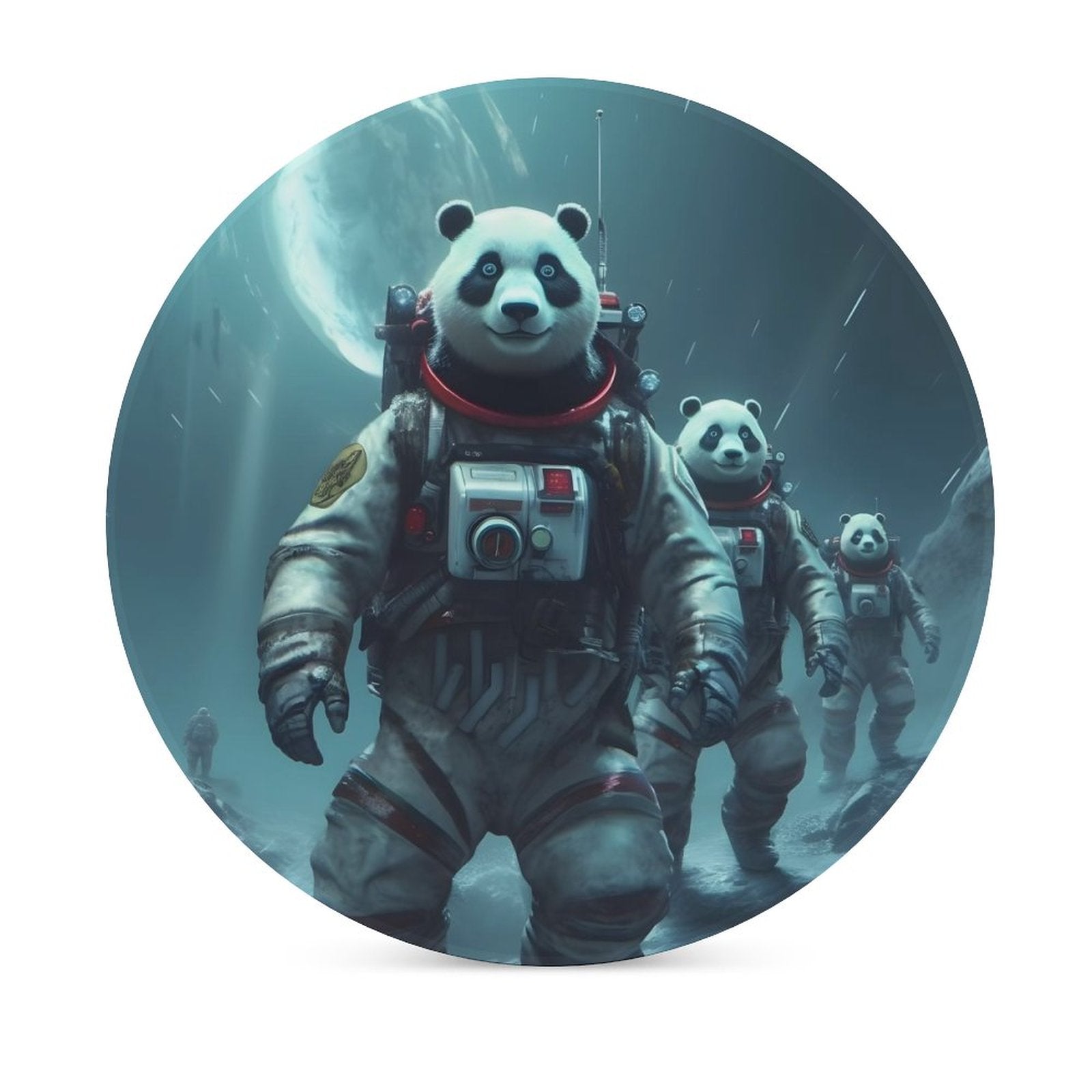 Ceramic Coasters (Round) SolarLab_Panda_astronauts_walk_on_the_moon__Cyberpunk_futuristi_aba97693-24f0-402b-b670-9780391a5621 normal-online-PERSONAL DESIGN