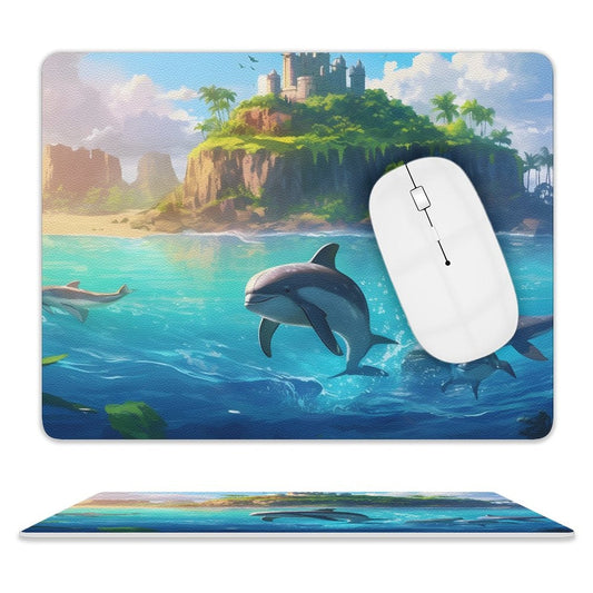 Leather Mouse Pad Dolphins, 1 Size, DA05B03 - iTopMax