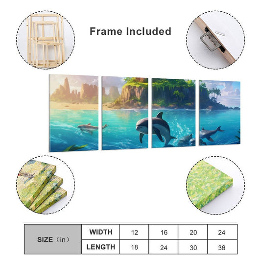 4 Panel Hanging Posters Vertical SolarLab_Dolphins_tropical_sea_island_sunlight_fantasy_stock_il_fcec8005-dae5-4c03-8fbd-f778649c18b4 normal-online-PERSONAL DESIGN