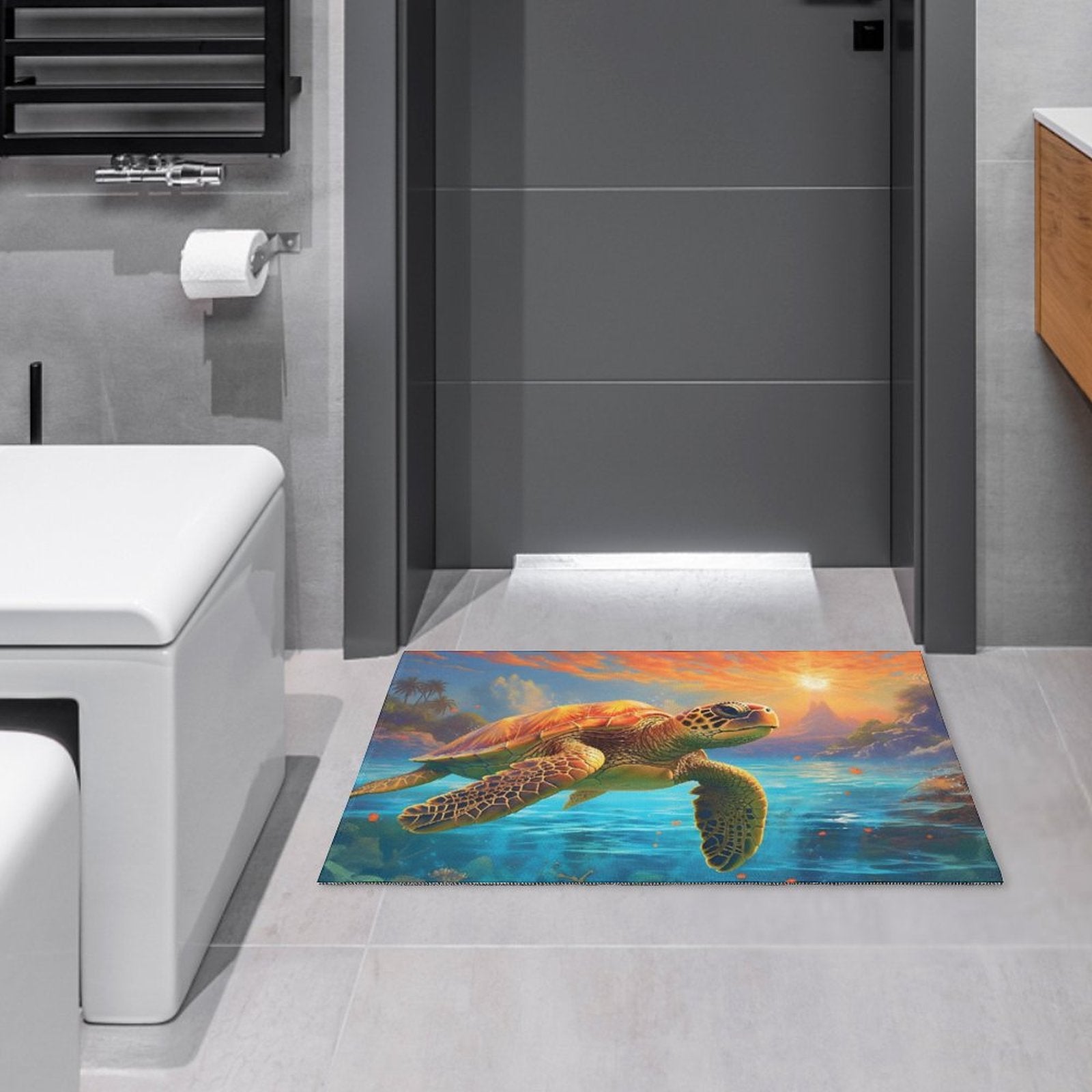 Crystal velvet carpet sea turtles htc01a012 - iTopMax