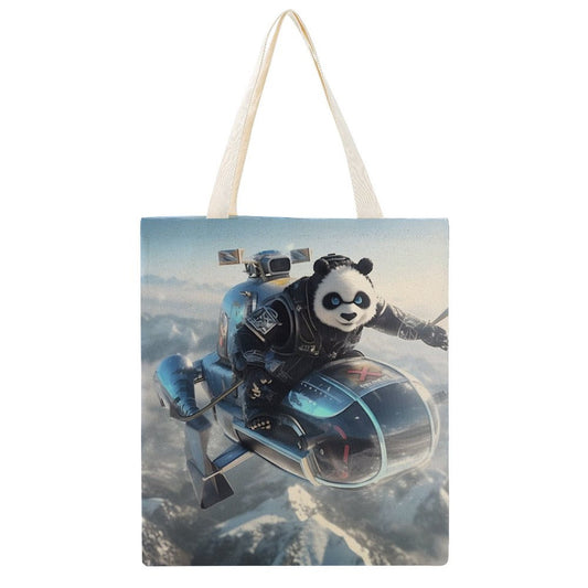 Canvas Tote Bag Double SolarLab_a_Panda_pilot_fly_a_super_helicopter_in_the_sky_on_sno_7f0e8b2a-91c1-46ab-afd0-5bf9e28ffb14 Style 38×41cm normal-online-PERSONAL DESIGN