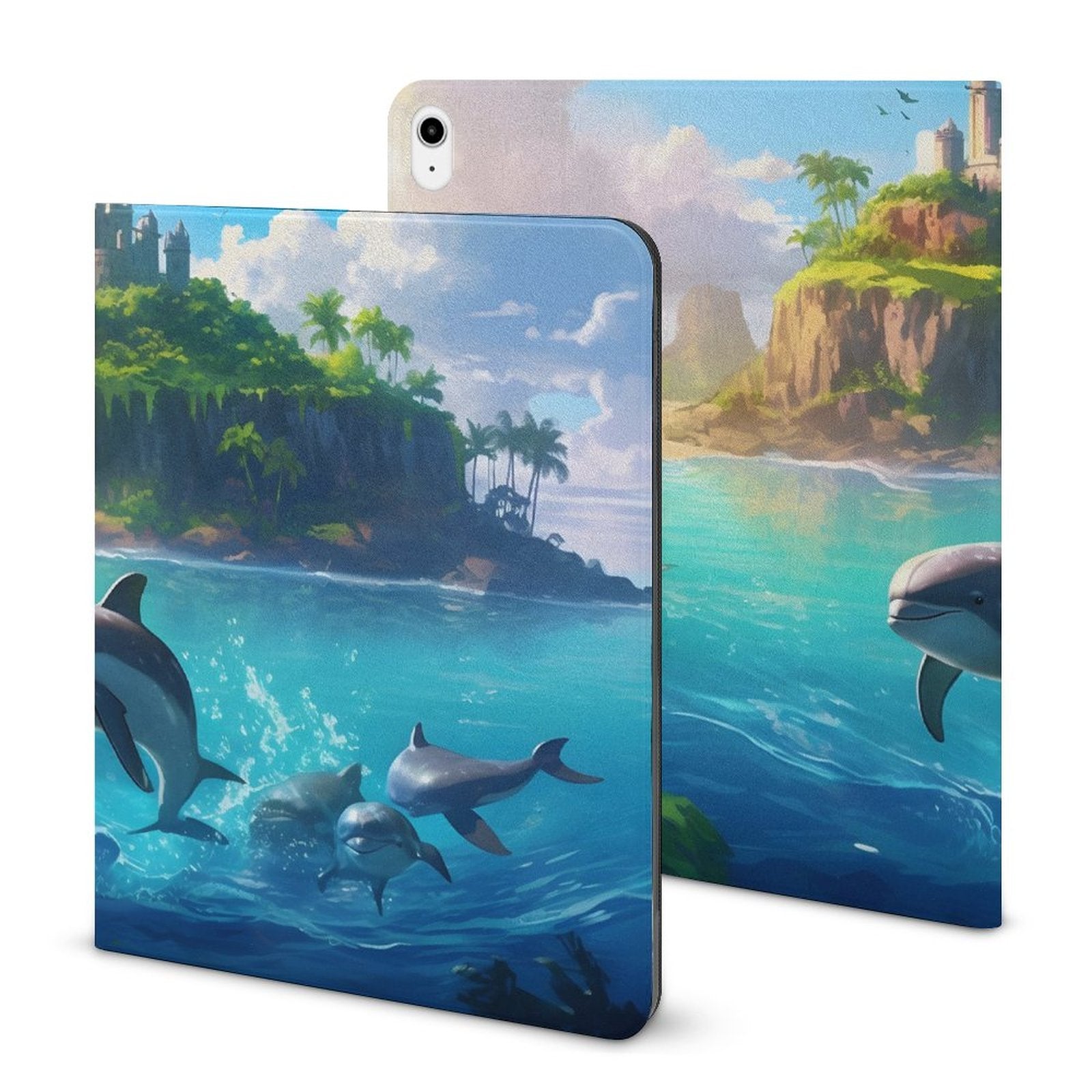 The Ipad Pen Slot Case SolarLab_Dolphins_tropical_sea_island_sunlight_fantasy_stock_il_fcec8005-dae5-4c03-8fbd-f778649c18b4 normal-online-PERSONAL DESIGN