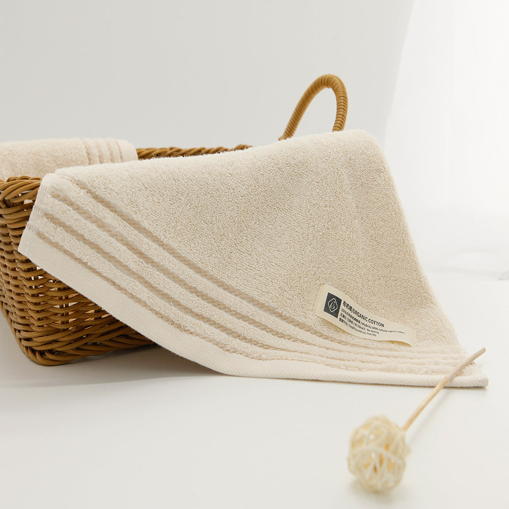 BS0006 21s Organic color cotton child face towel 2 pcs set, 4 Color FT