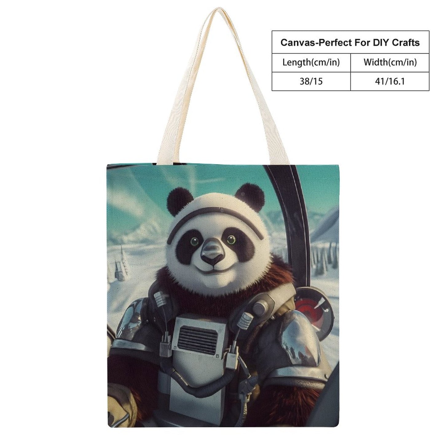 Canvas Tote Bag Double SolarLab_a_Panda_pilot_drive_a_helicopter_in_the_sky_on_the_Arc_3e548a73-b636-47c1-9380-69d8b5c2333e Style-14 38×41cm normal-online-PERSONAL DESIGN