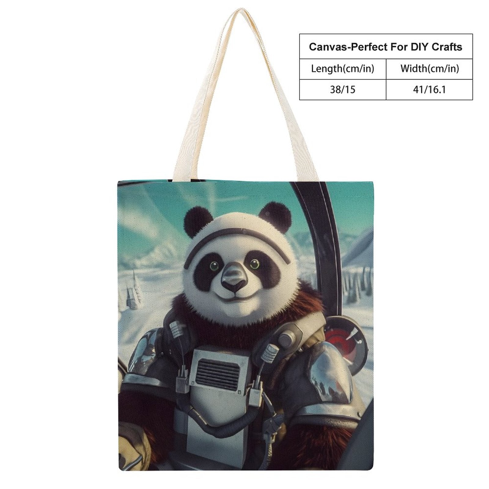Canvas Tote Bag Double SolarLab_a_Panda_pilot_drive_a_helicopter_in_the_sky_on_the_Arc_3e548a73-b636-47c1-9380-69d8b5c2333e Style-14 38×41cm normal-online-PERSONAL DESIGN