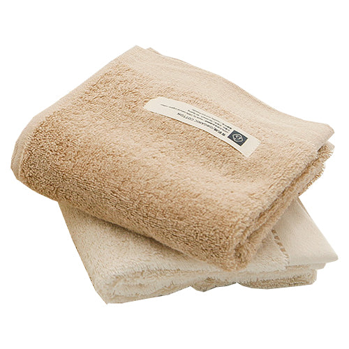 BS0006 21s Organic color cotton child face towel 2 pcs set, 4 Color FT