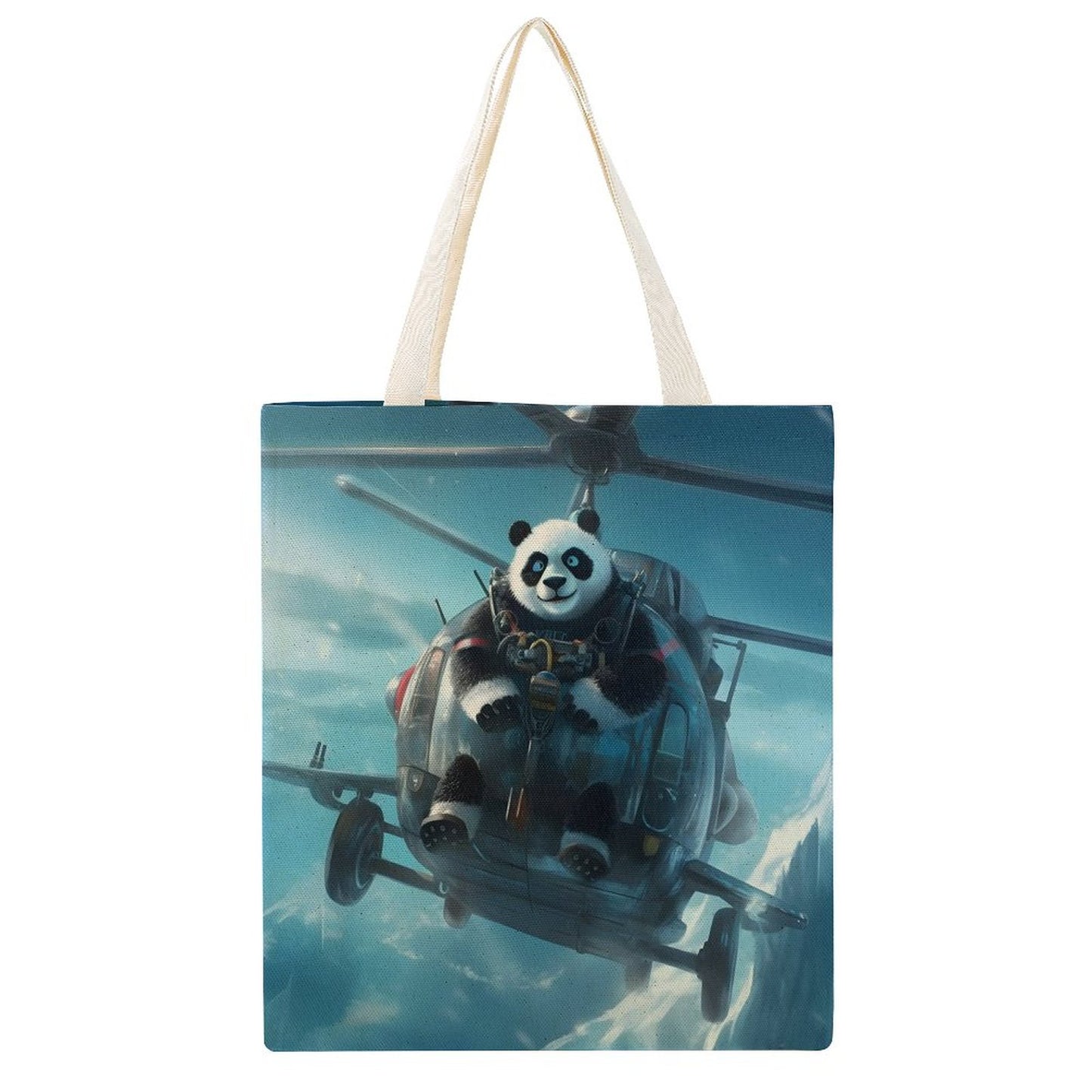 Canvas Tote Bag Double SolarLab_a_Panda_pilot_drive_a_helicopter_in_the_sky_on_the_Arc_0bd4d23c-c25c-4fbe-86ba-f0af5e7f6d6e Style-12 38×41cm normal-online-PERSONAL DESIGN