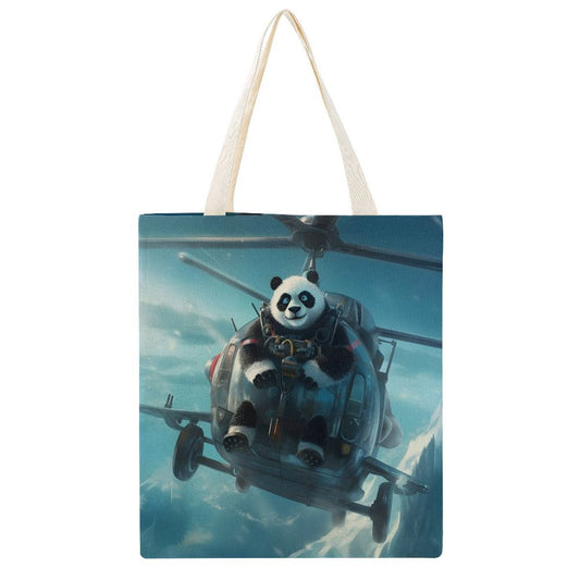 Canvas Tote Bag Double SolarLab_a_Panda_pilot_drive_a_helicopter_in_the_sky_on_the_Arc_0bd4d23c-c25c-4fbe-86ba-f0af5e7f6d6e Style-12 38×41cm normal-online-PERSONAL DESIGN