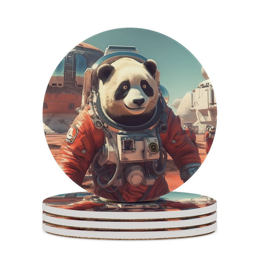 Ceramic Coasters (Round) SolarLab_a_Panda_astronaut_walk_on_the_Mars_spaceship_sci-fi_pu_793a70ab-82ca-4501-88c6-6cc9c3220406 normal-online-PERSONAL DESIGN