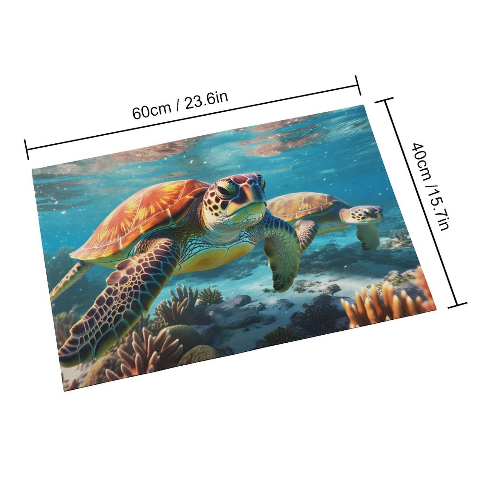 Crystal velvet carpet sea turtles htc01a010 - iTopMax