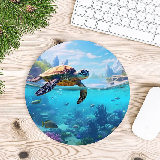 Mouse Pad SolarLab_Sea_turtles_tropical_sea_island_sunlight_hyper-detail__65df3ce3-5f7c-49b3-937e-af866806c8be Style-14 20*20cm normal-online-PERSONAL DESIGN