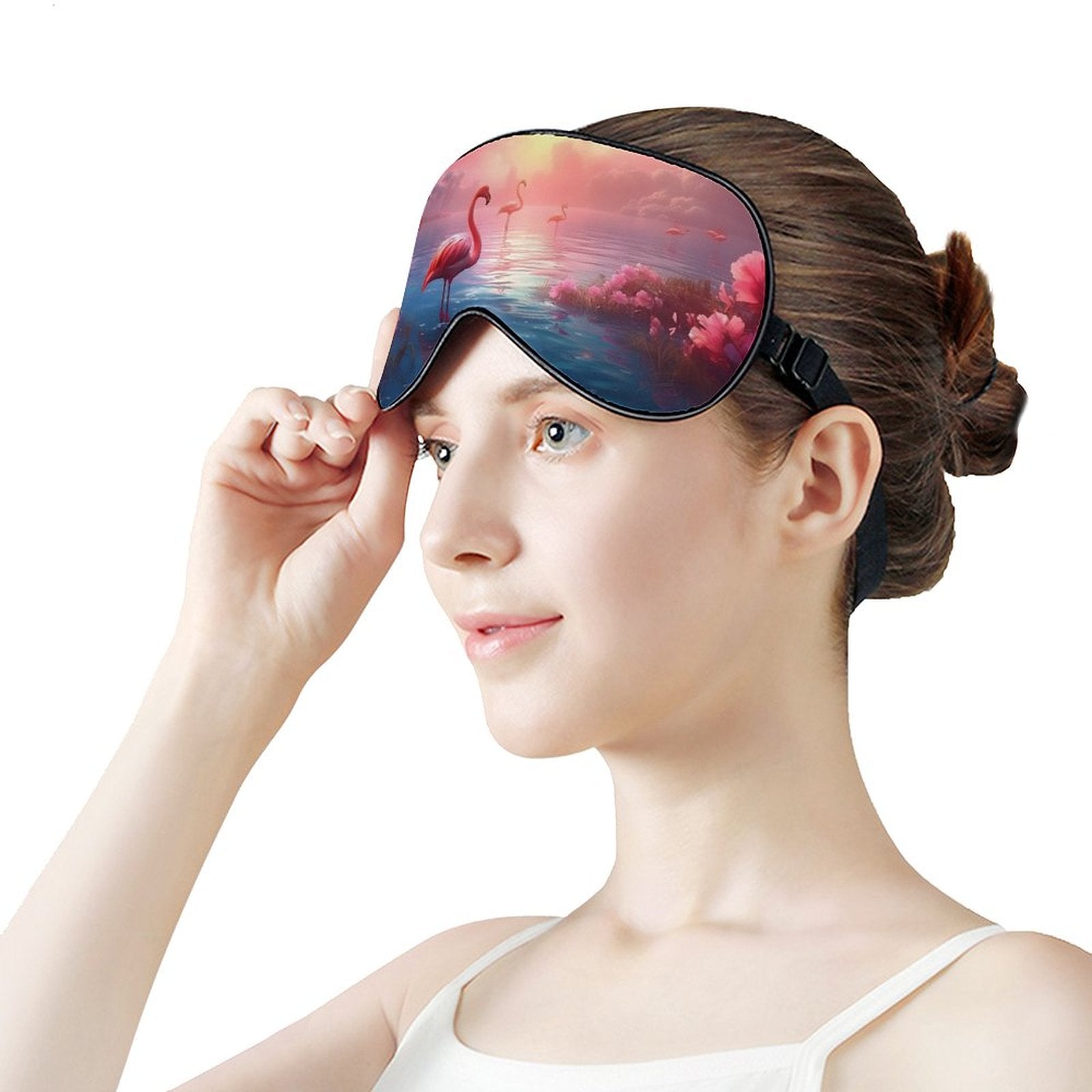 Sleep Mask Flamingos HSM01A004 normal-online-PERSONAL DESIGN