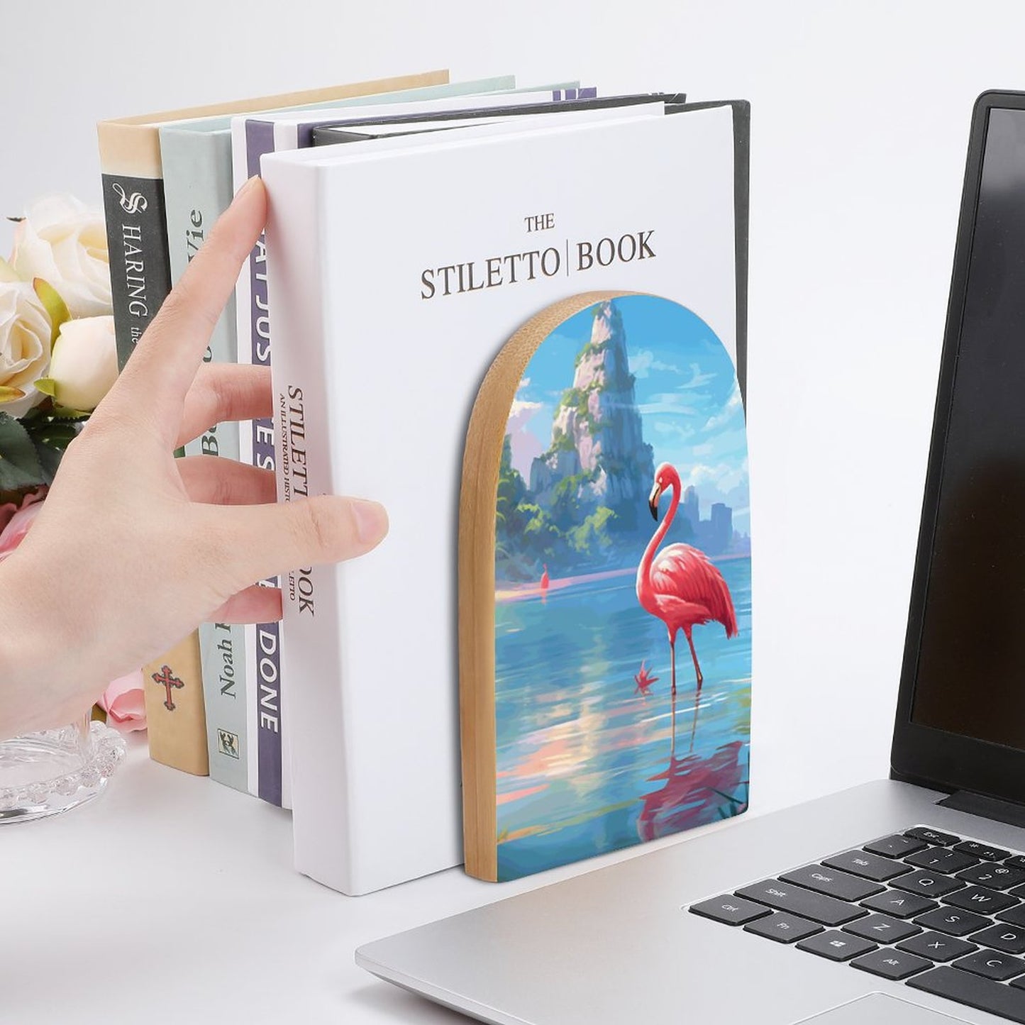 Bookends SolarLab_Flamingos_tropical_sea_island_sunlight_fantasy_stock_i_2ed02f3b-258a-4584-b85c-c49030f83fa7 Style-5 One Size normal-online-PERSONAL DESIGN