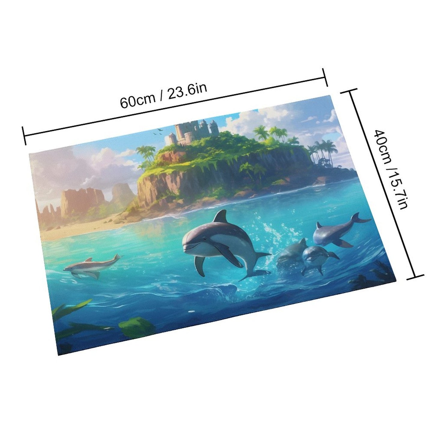 Crystal velvet carpet sea dolphins htc01a007 - iTopMax